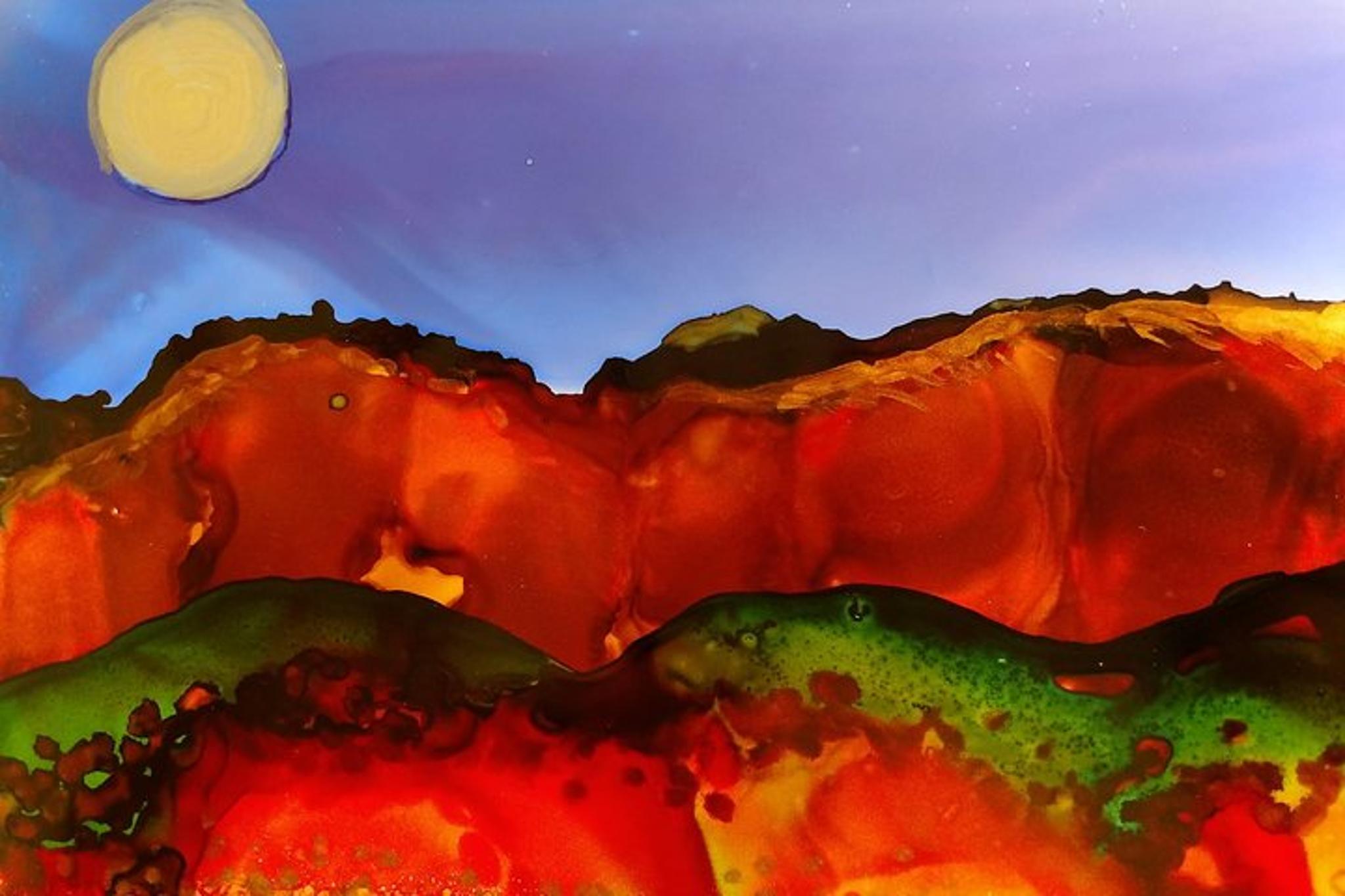 Estes Park Alcohol Ink Landscape Art Class - Image 5
