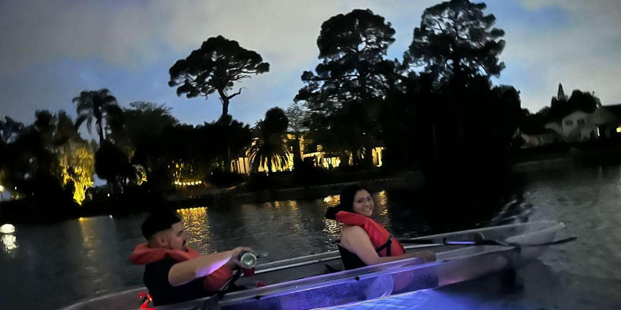 Orlando LED Glow Kayak or Paddleboard Tour with Champagne
