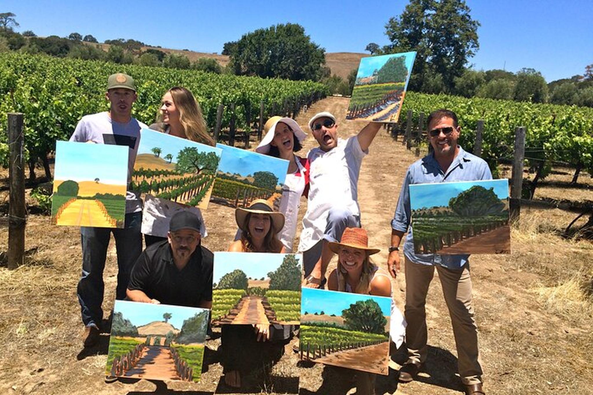 Santa Barbara Vineyard Painting and Wine Tasting - Image 5