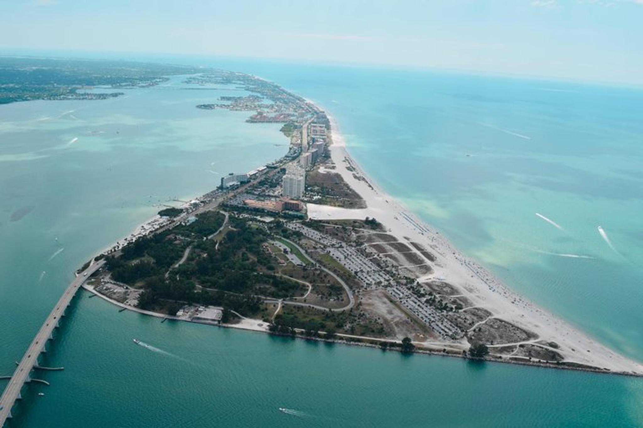 Clearwater Helicopter Tour of Tarpon Springs and Caladesi Island 30 min