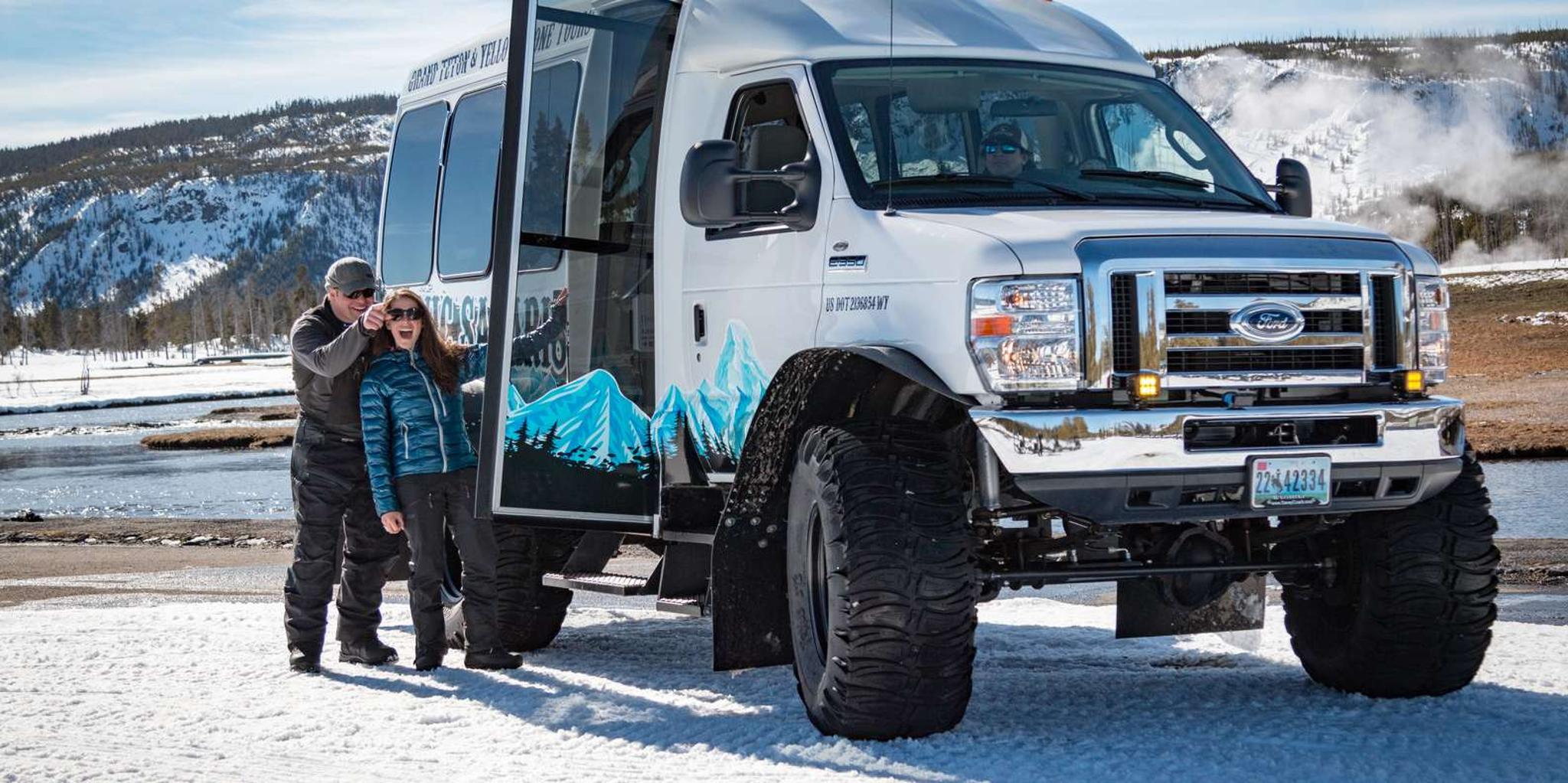 Jackson Yellowstone Snowcoach Tour to Old Faithful
