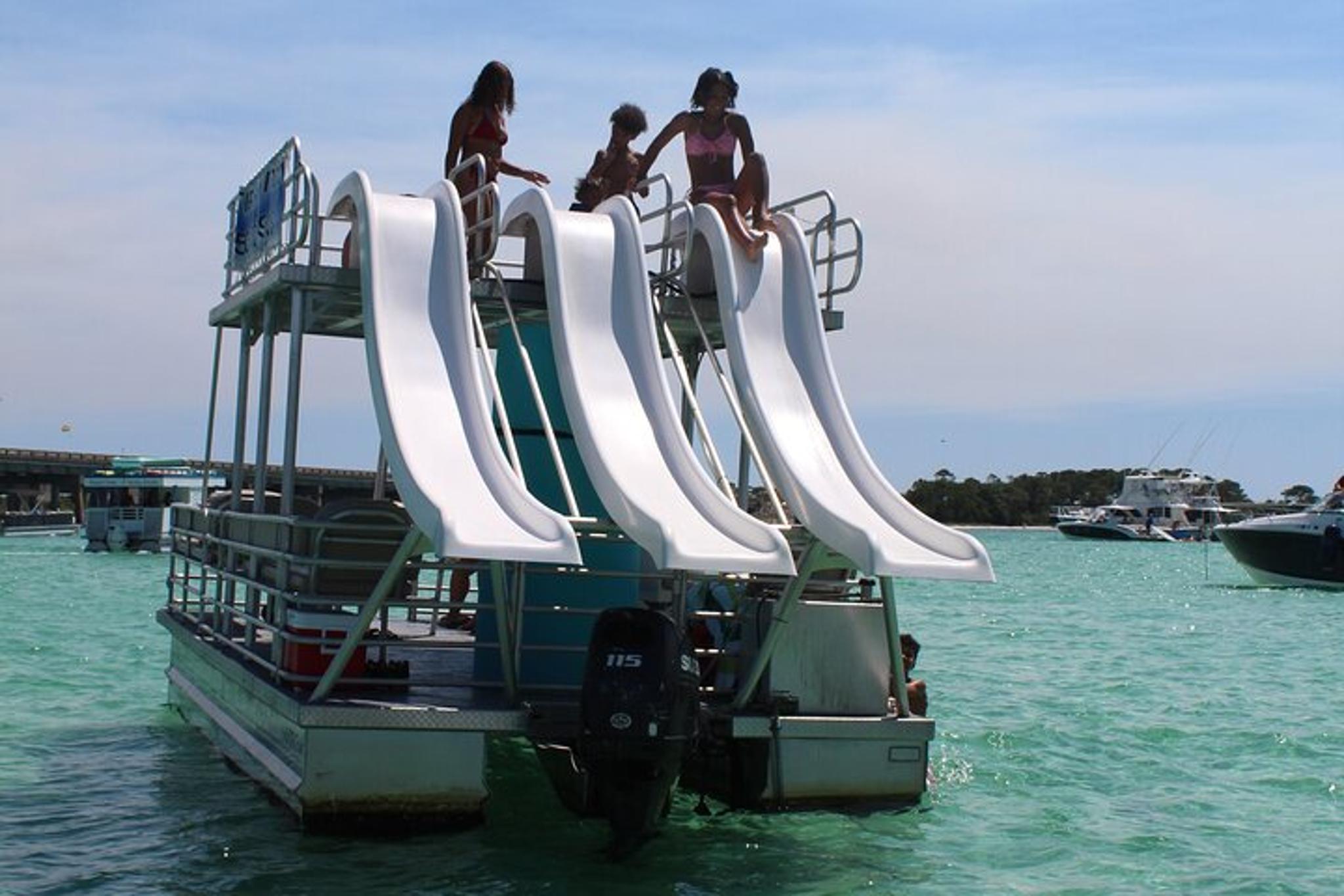 Okaloosa Island Pontoon Boat Adventure with Slides - Image 5