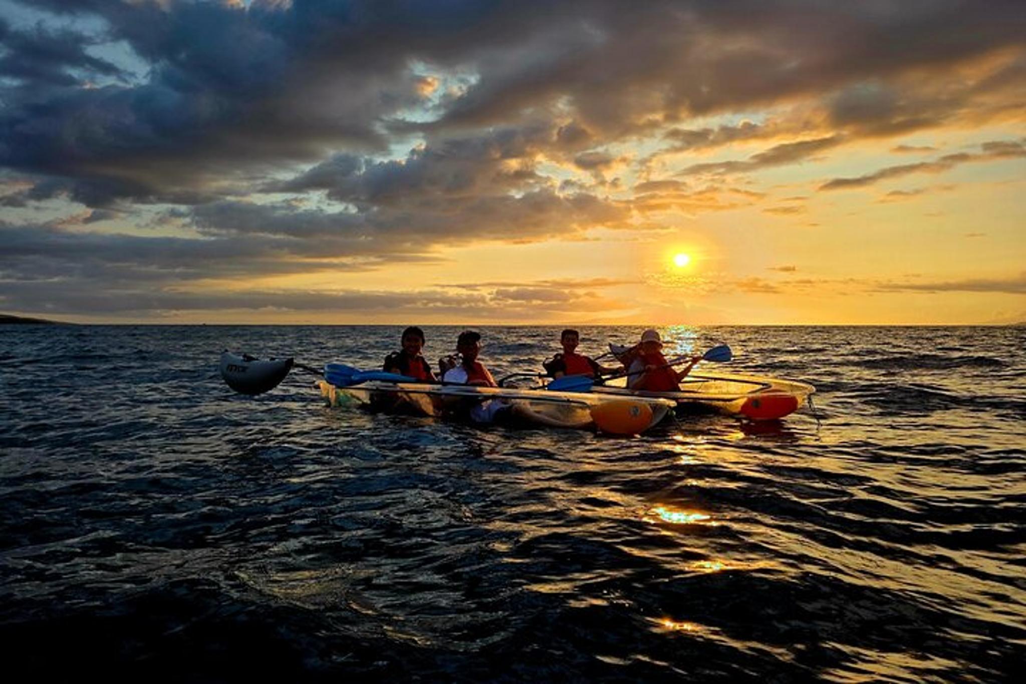 Maui Clear Kayak Snorkel Tour at Sunset - Image 1