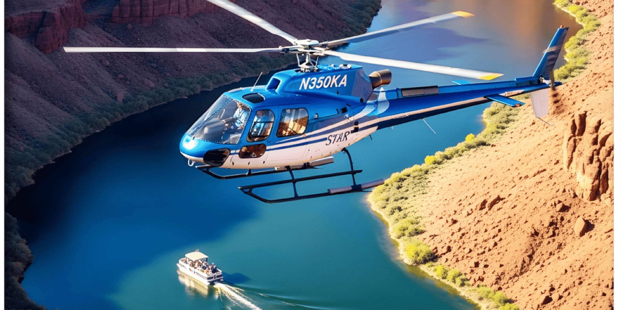 Grand Canyon Helicopter and Pontoon Boat Tour