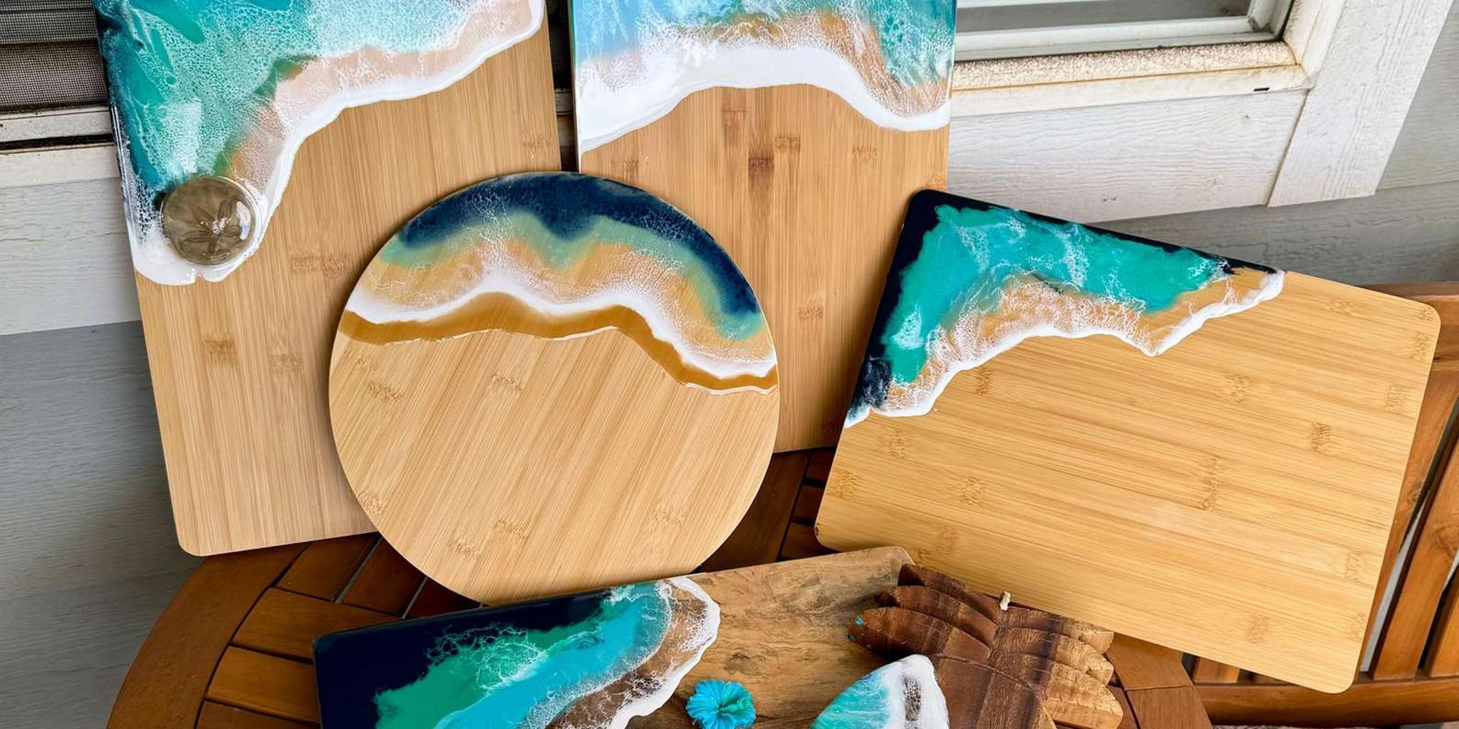 Maui Resin Cheeseboard Workshop 90 min - Image 1