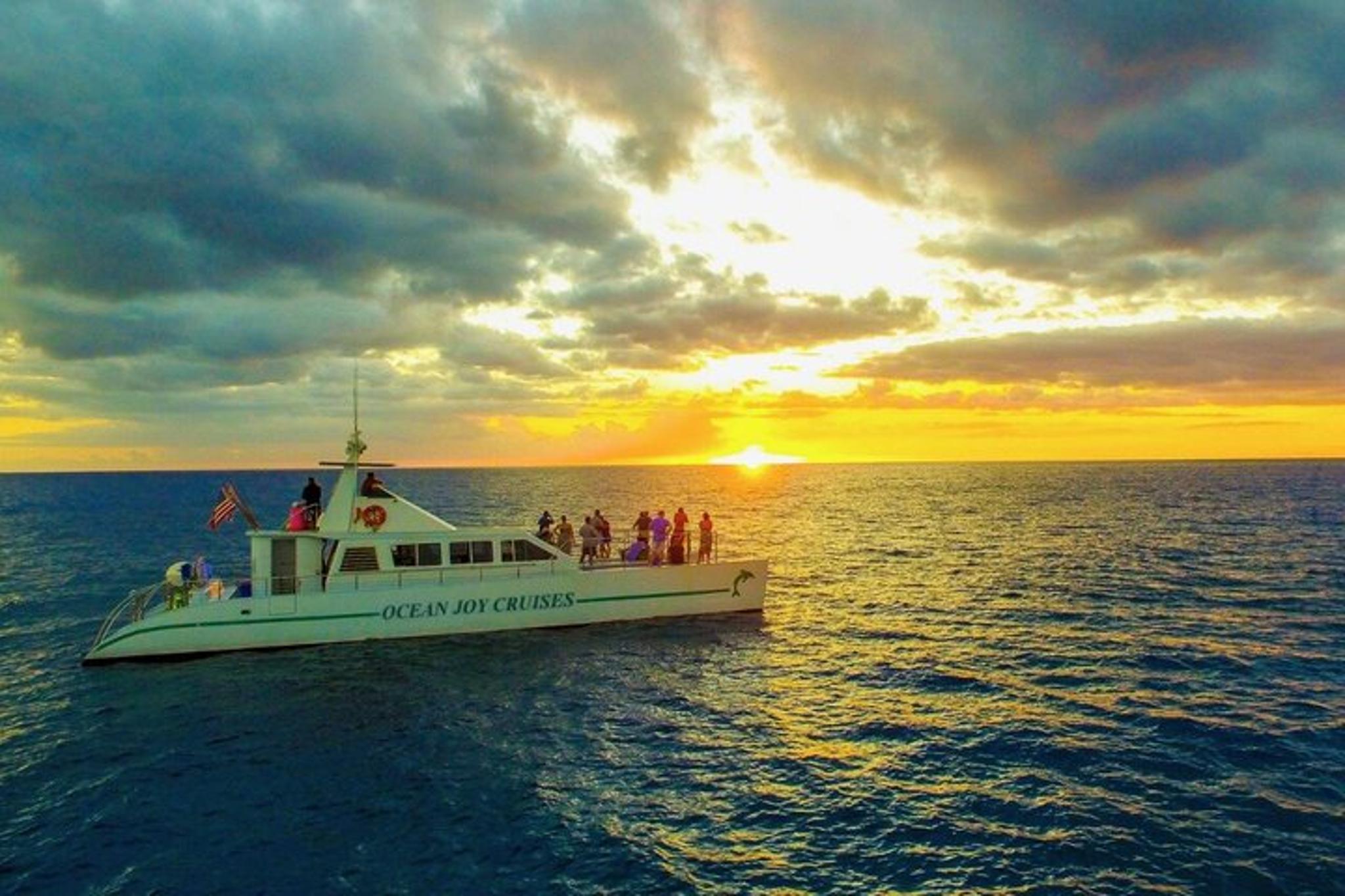 Oahu Sunset Cruise with Whale & Dolphin Watch - Image 1