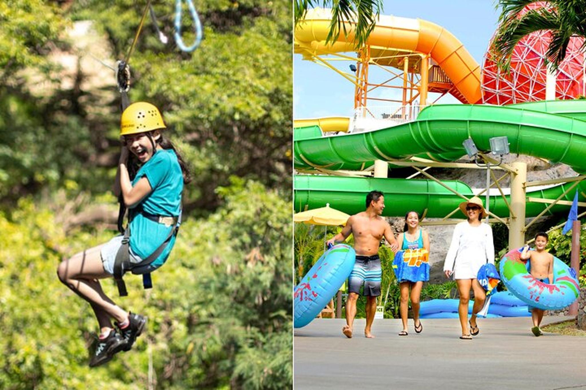 Oahu Zipline and Waterpark Adventure - Image 1
