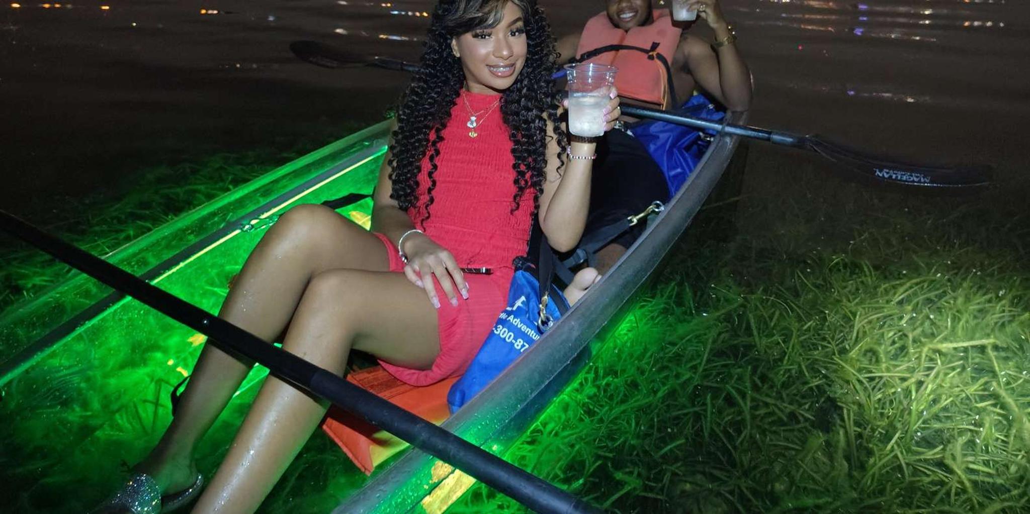 Orlando LED Night Glow Kayak Tour with Sparkling Wine