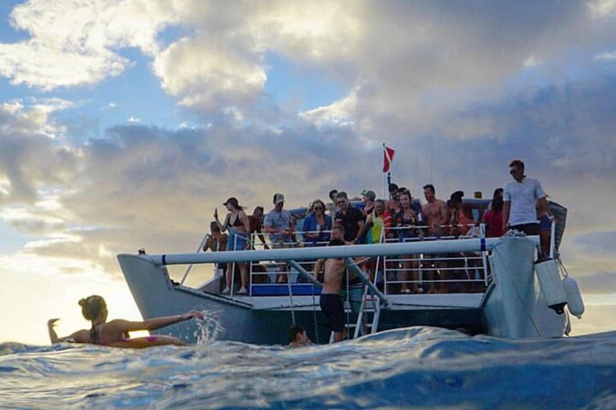 Waikiki Sunset Cruise with Live DJ and Swimming