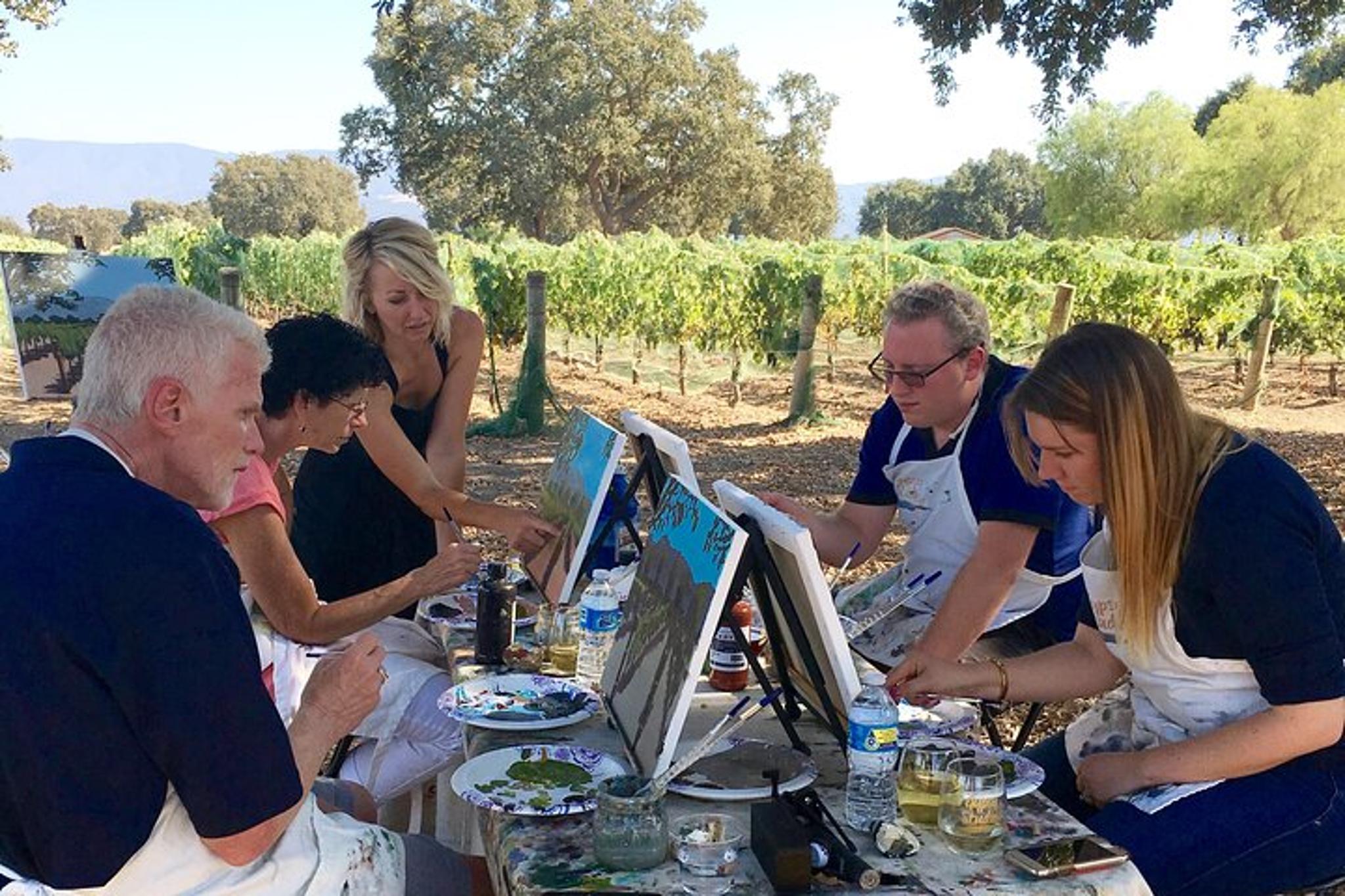 Santa Barbara Vineyard Painting and Wine Tasting - Image 2