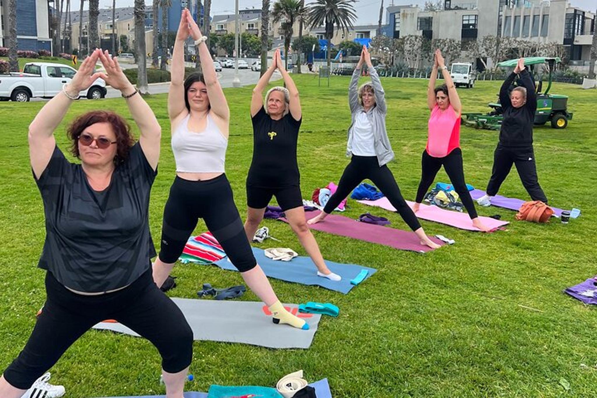 Santa Monica Beach Vinyasa Yoga Class in French 1 hr - Image 4