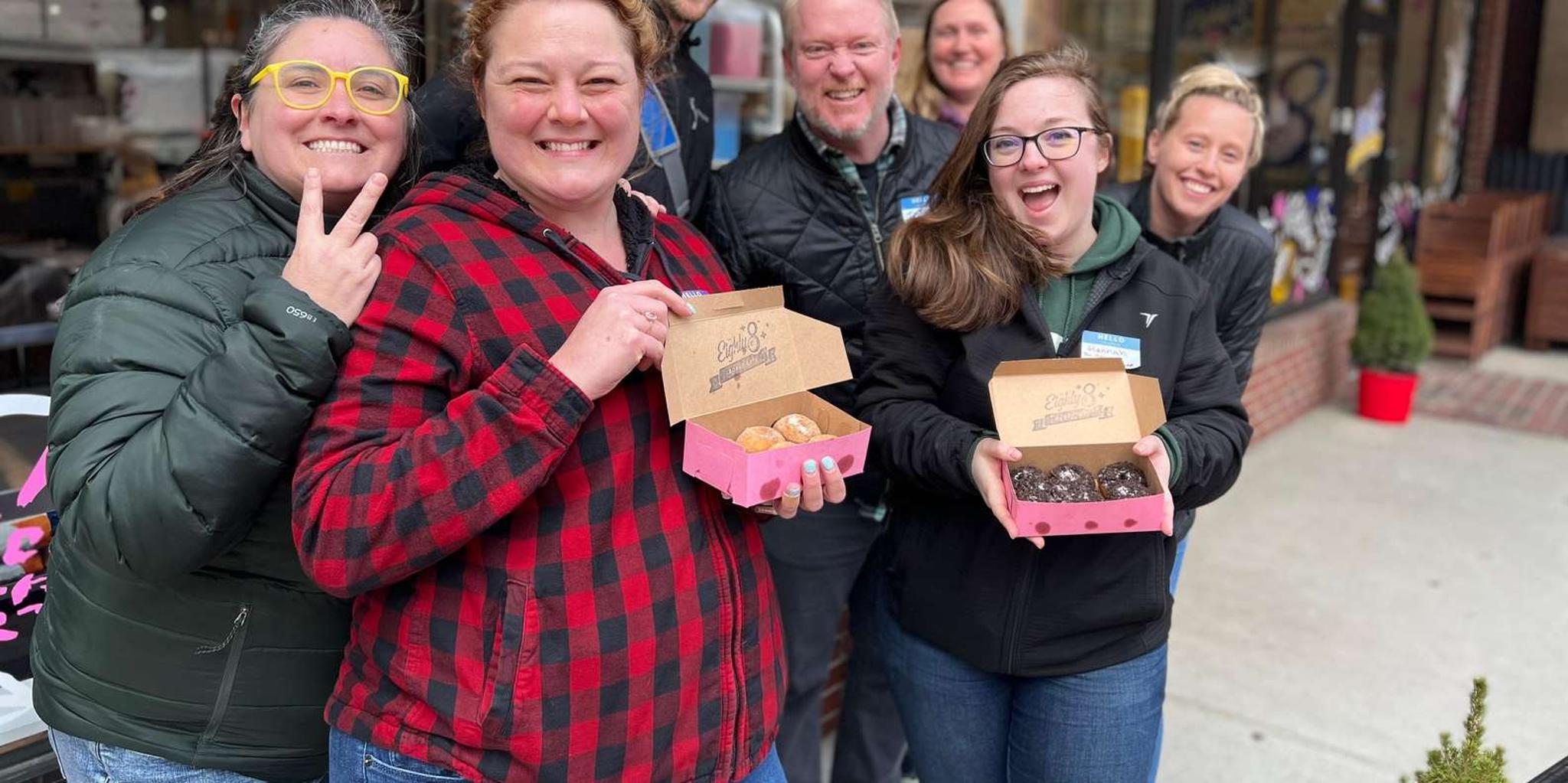 Portland Walking Food Tour – Warm Donuts & History - Image 1