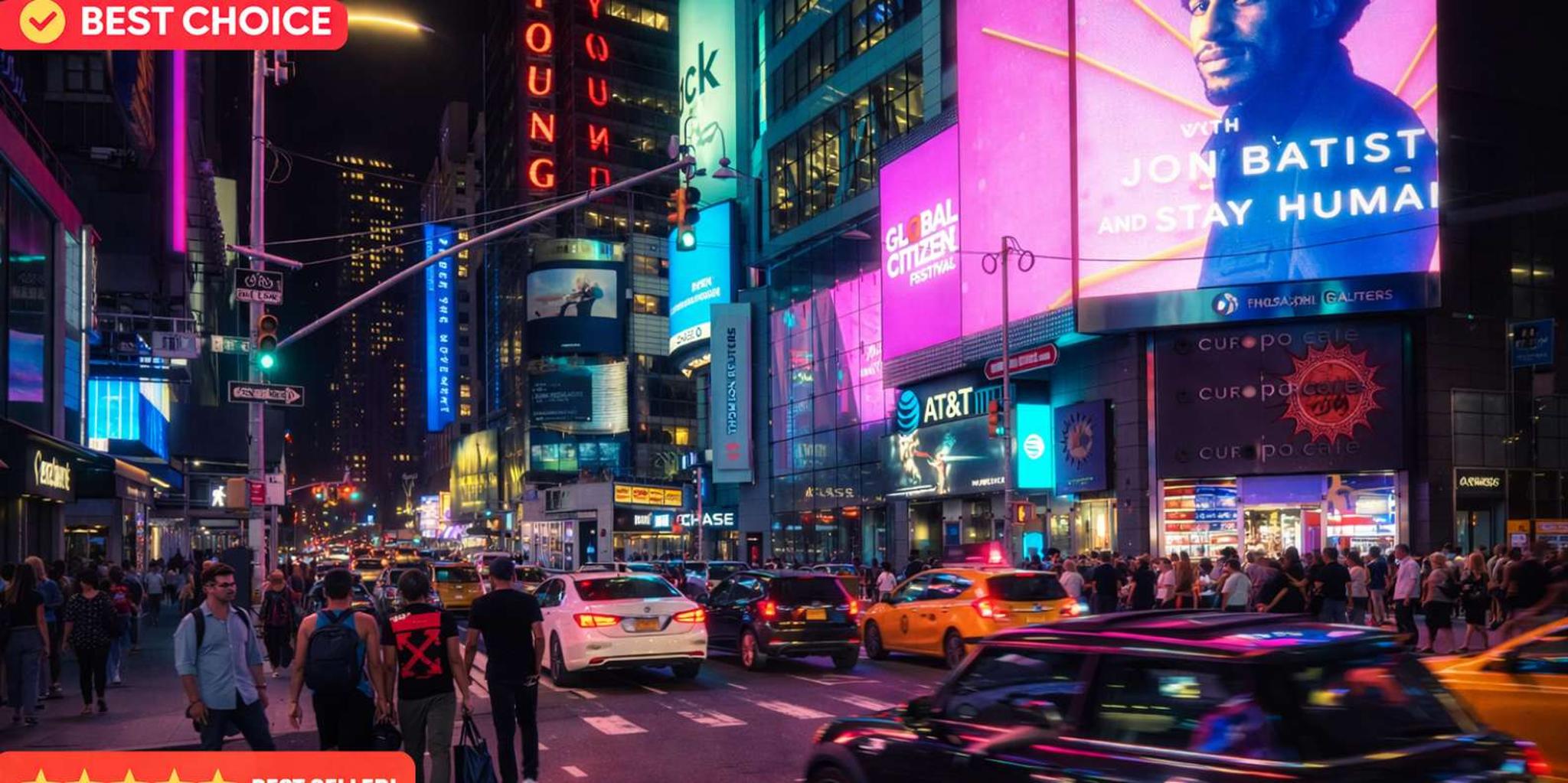 New York City Pedicab Tour at Night
