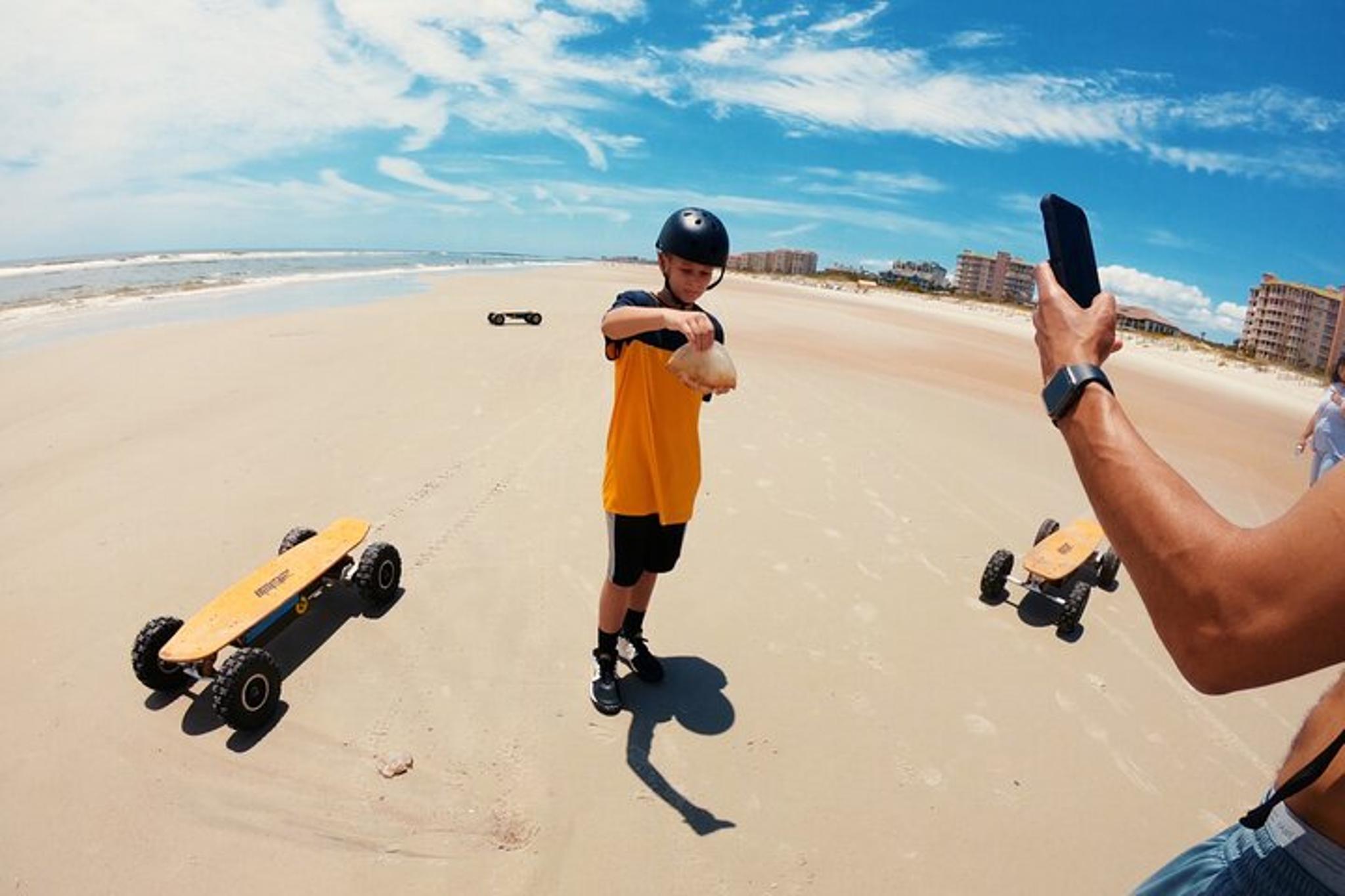 Amelia Island Electric Skateboard Beach Ride