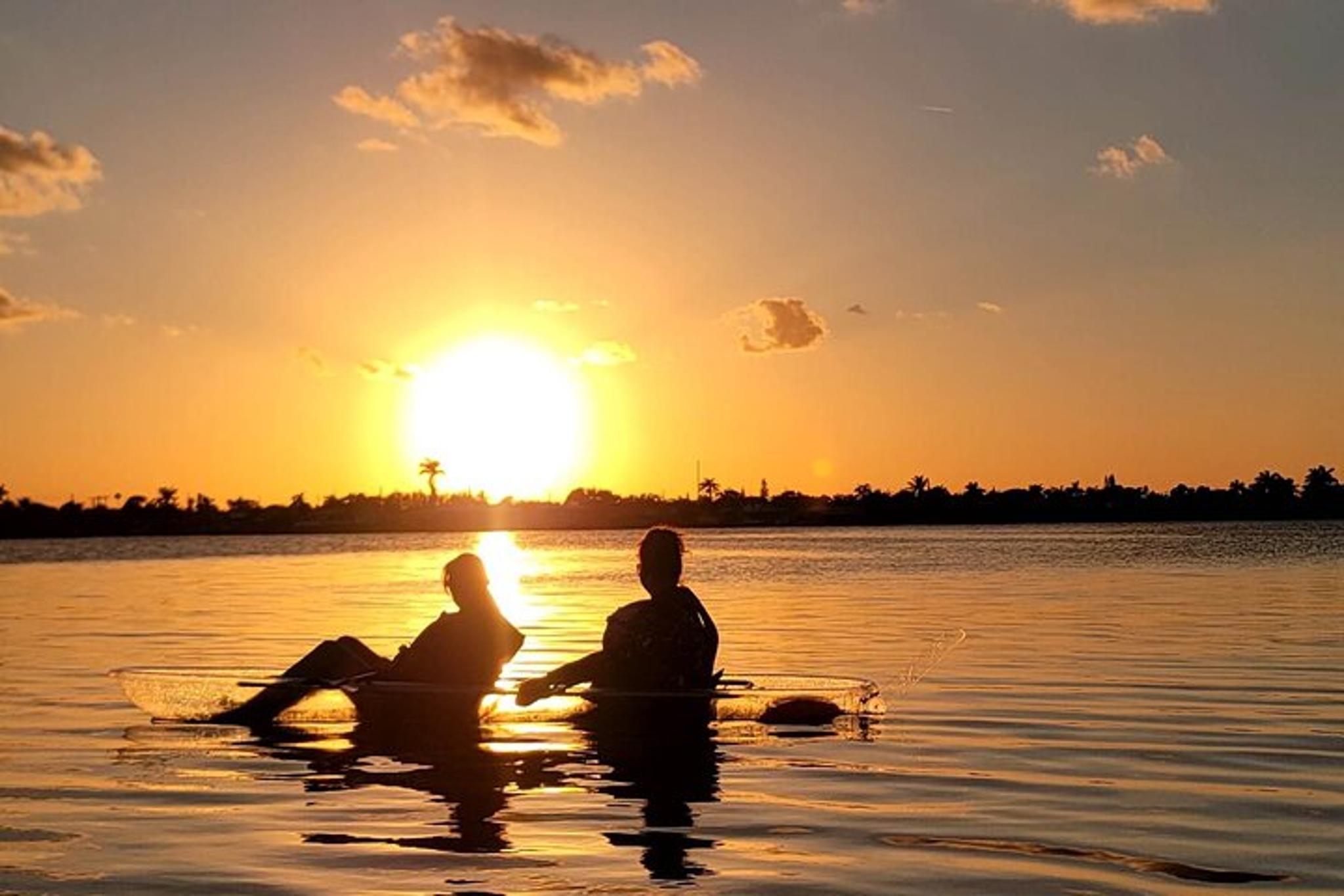 Cocoa Beach Clear Kayak Sunset Tour 90 min