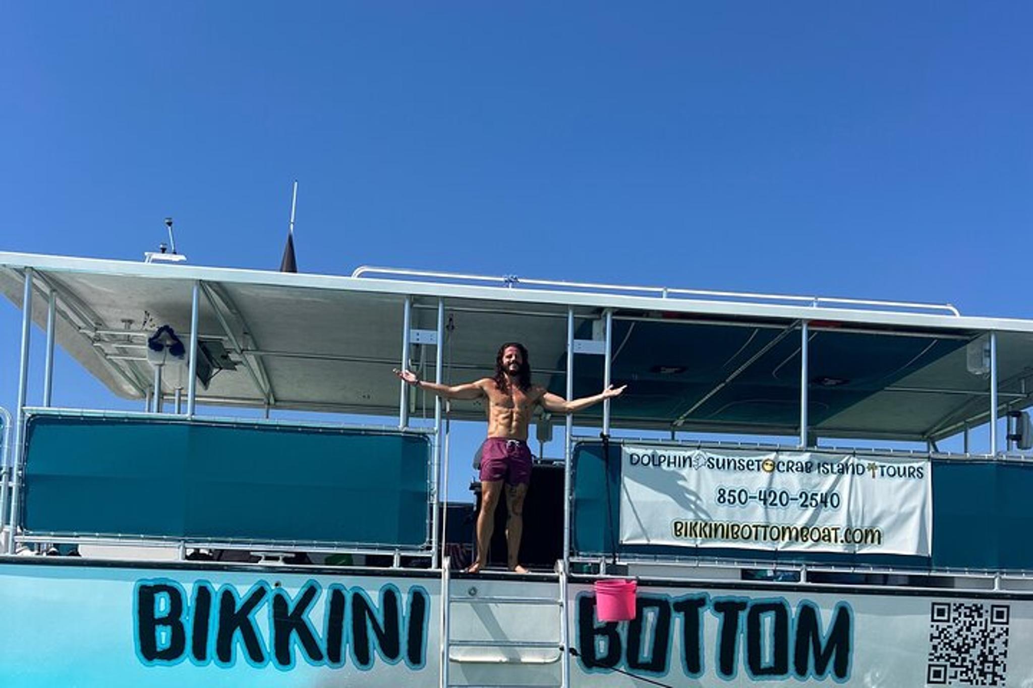 Destin Crab Island Swimming Tour on Bikkini Bottom Boat - Image 2