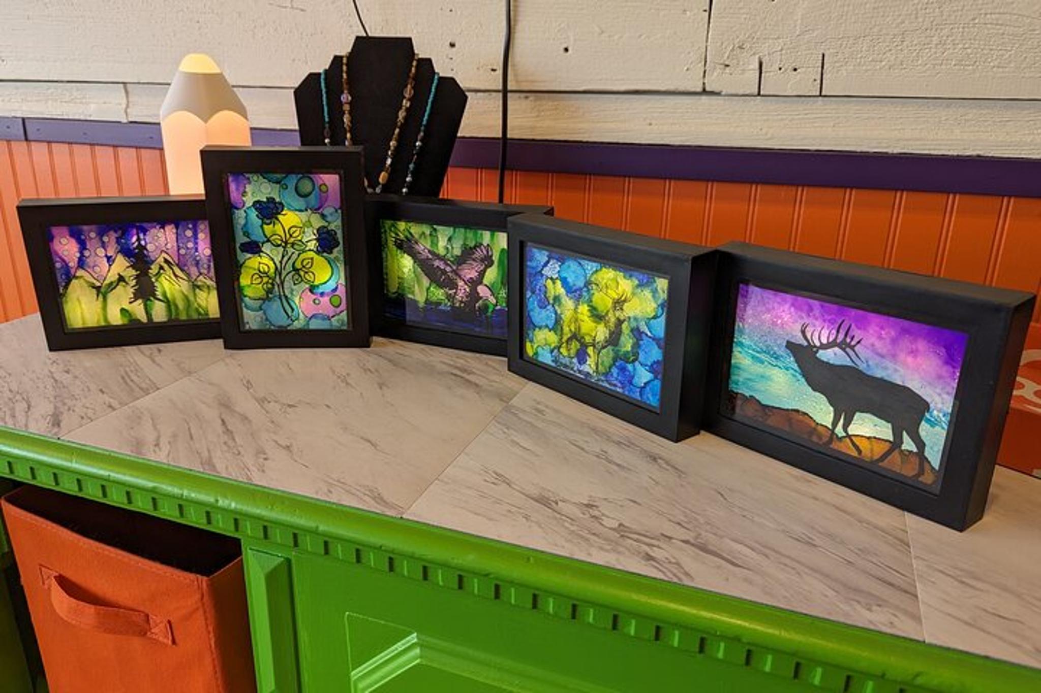 Estes Park Alcohol Ink Art Class 1 hr - Image 6