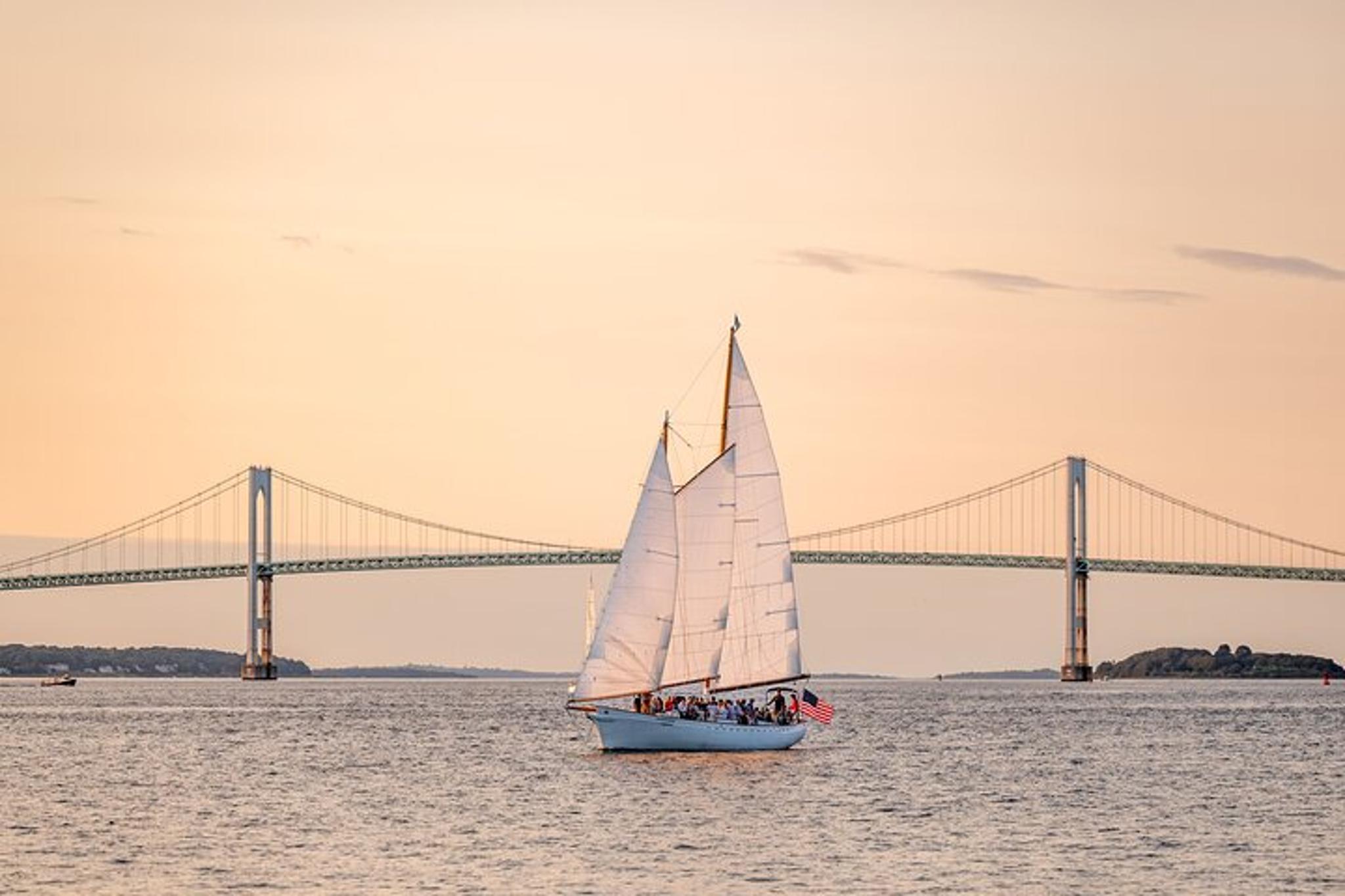 Newport Sunset Sail on Classic Sailboat - Image 1