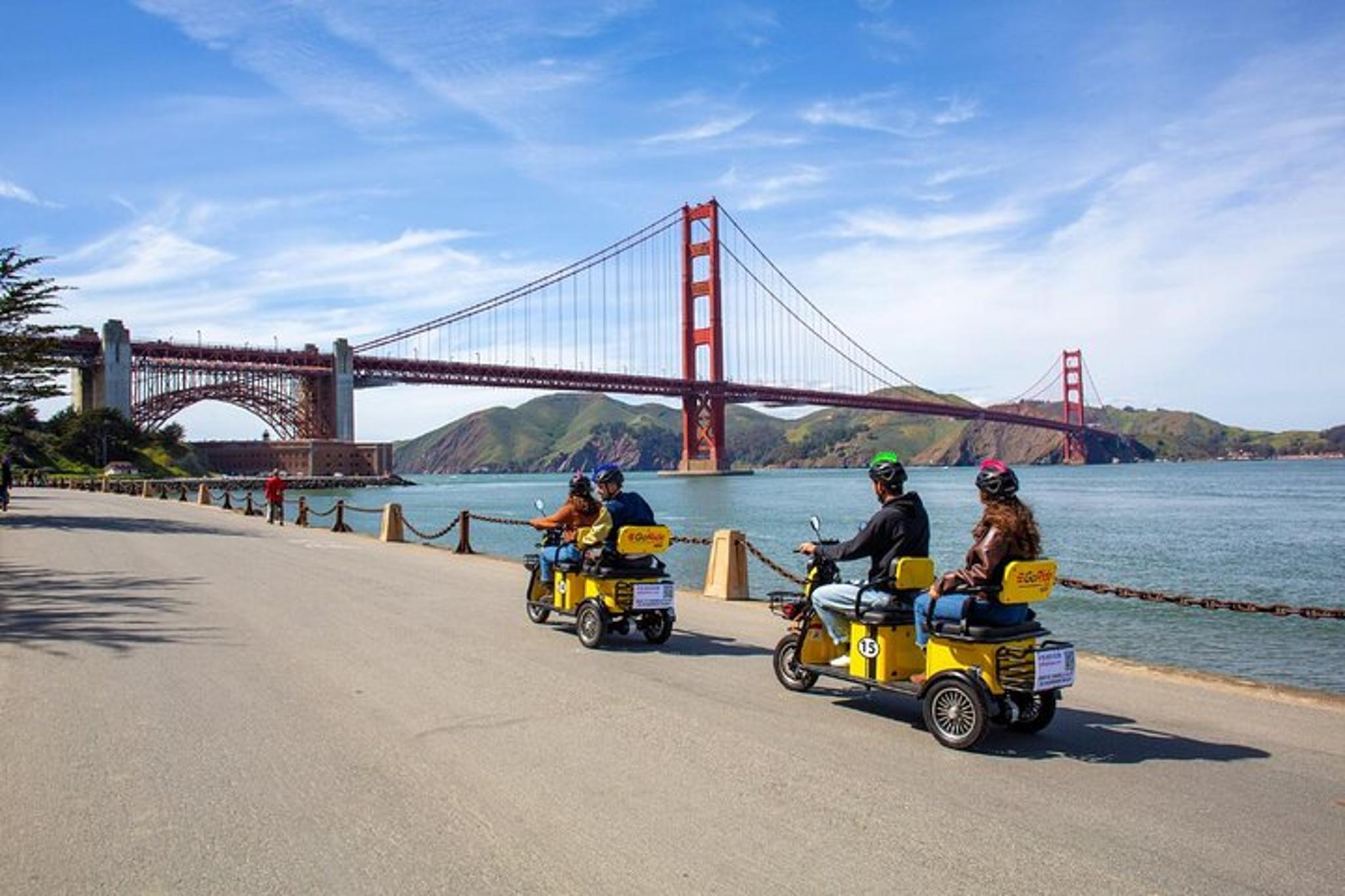 San Francisco Electric Scooter Tour to Golden Gate Bridge