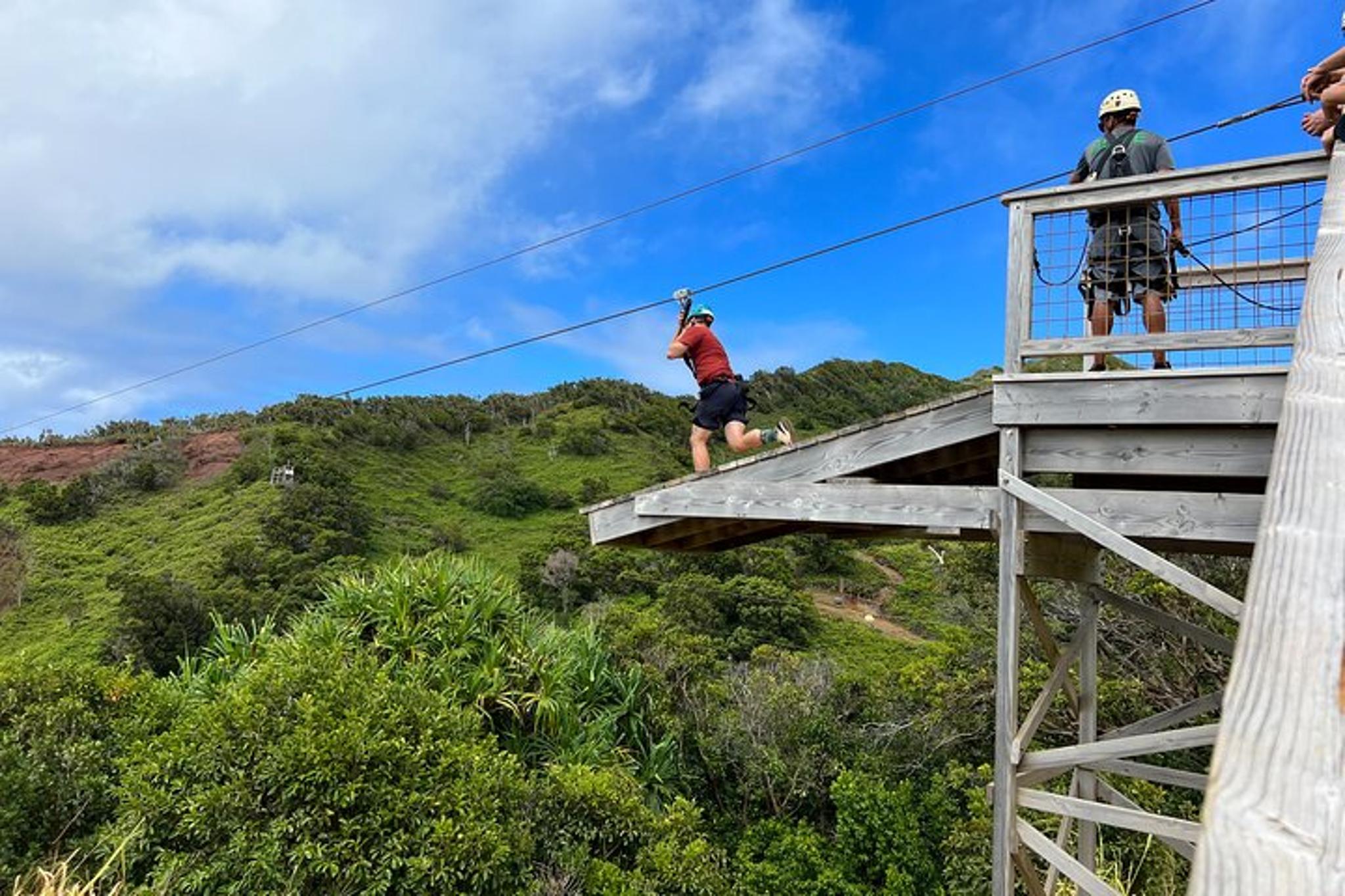 Koloa Zipline Tour with Sip Experience