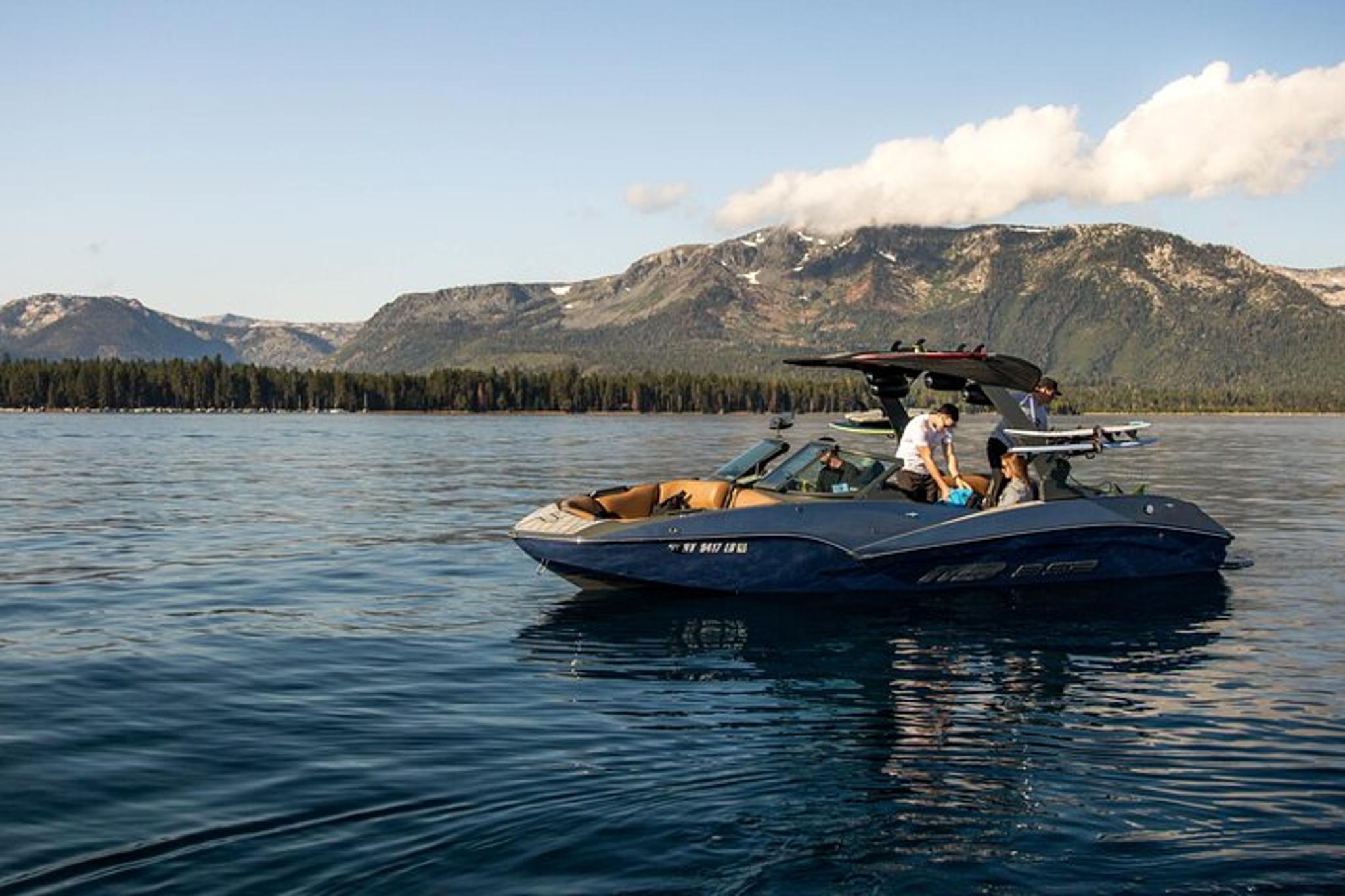 Lake Tahoe Wakesurf and Wakeboard Boat Charter - Image 3