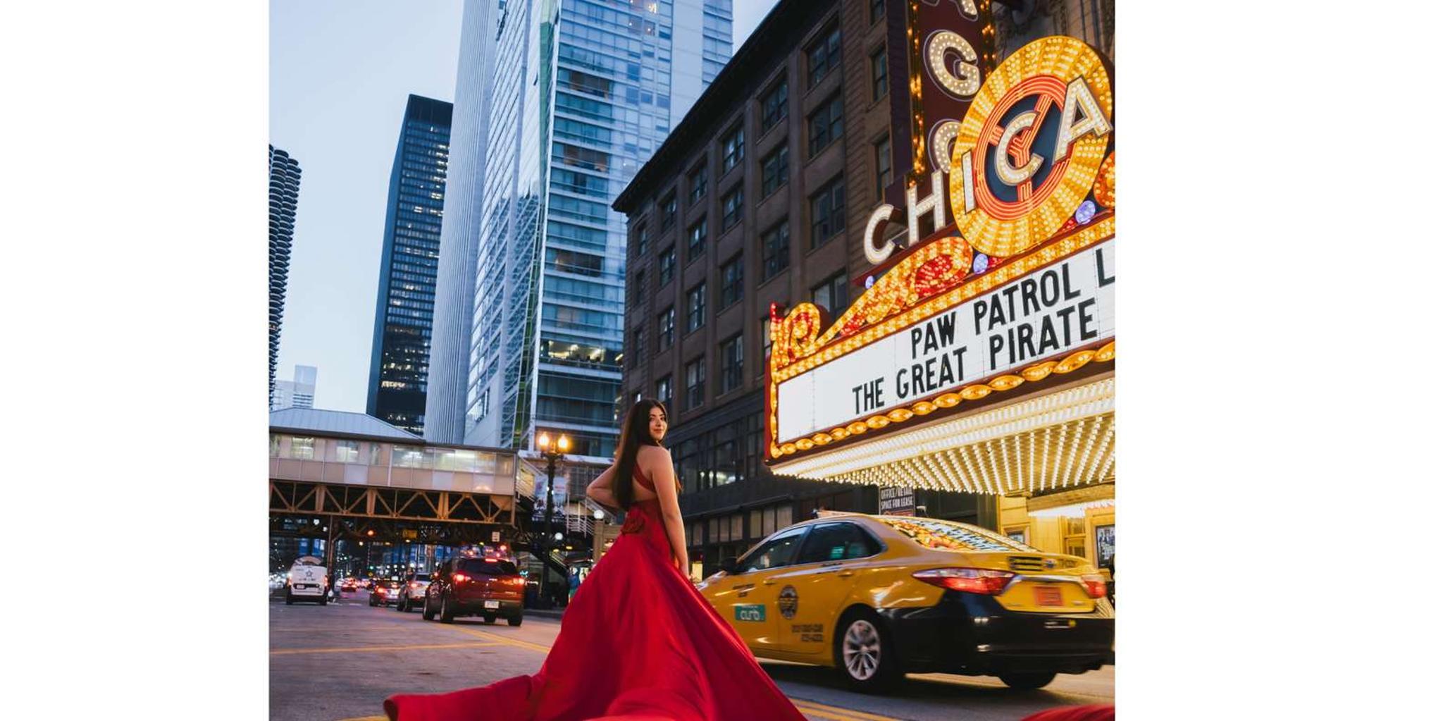Chicago Flying Dress Photoshoot 1.5 hr