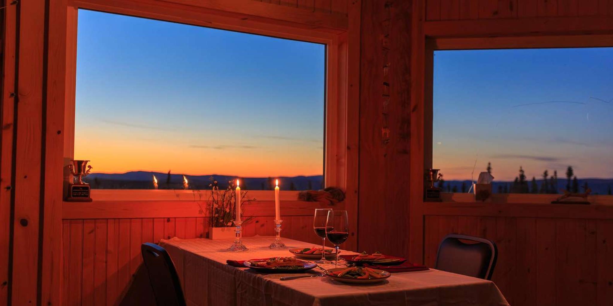 Fairbanks Northern Lights Yurt Dinner