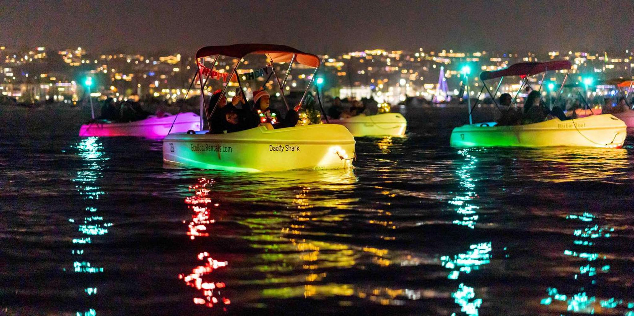 San Diego Glow Pedal Boat Tour at Night - Image 3