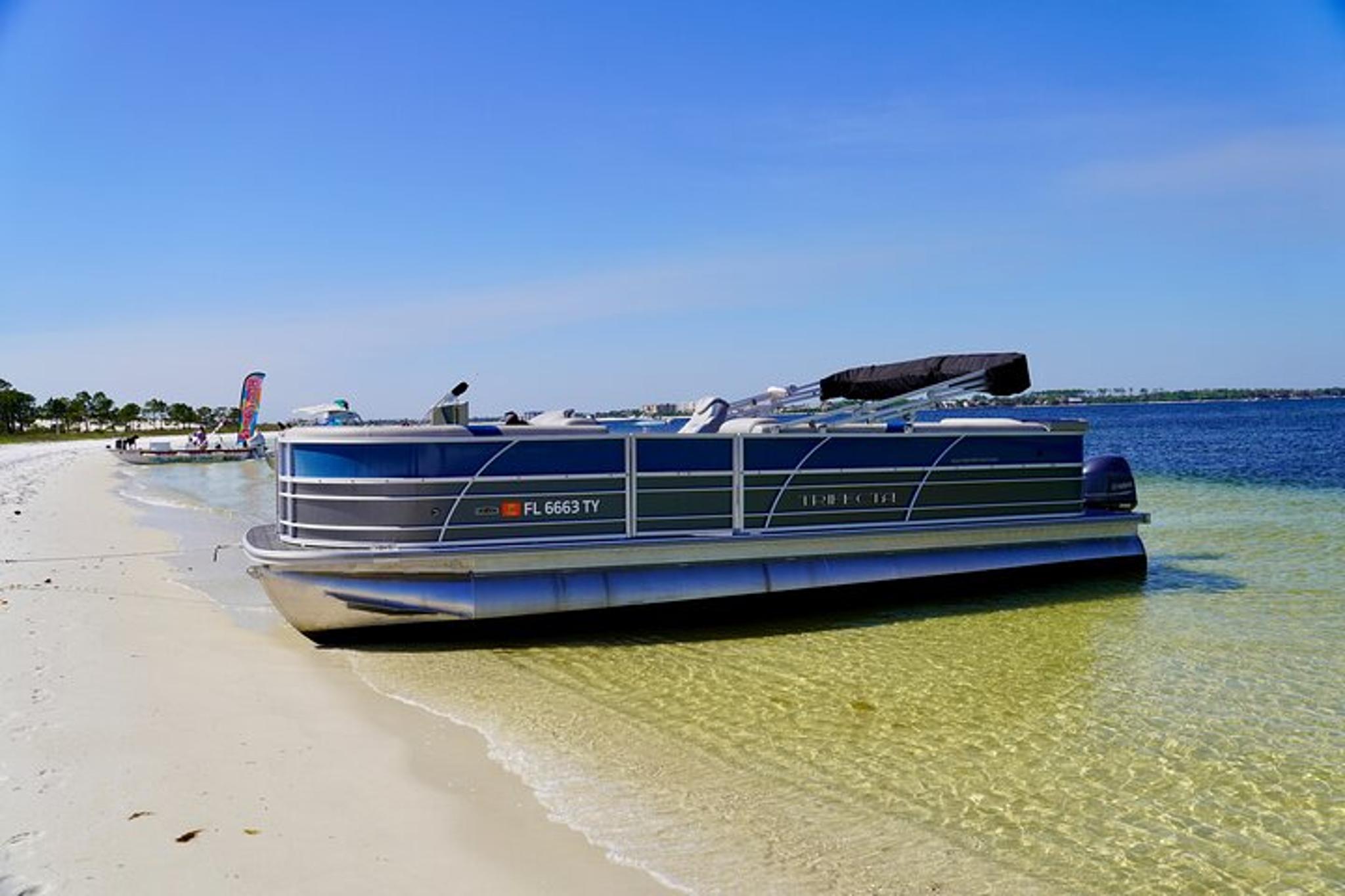Panama City Beach Pontoon Boat Rental to Shell Island - Image 2