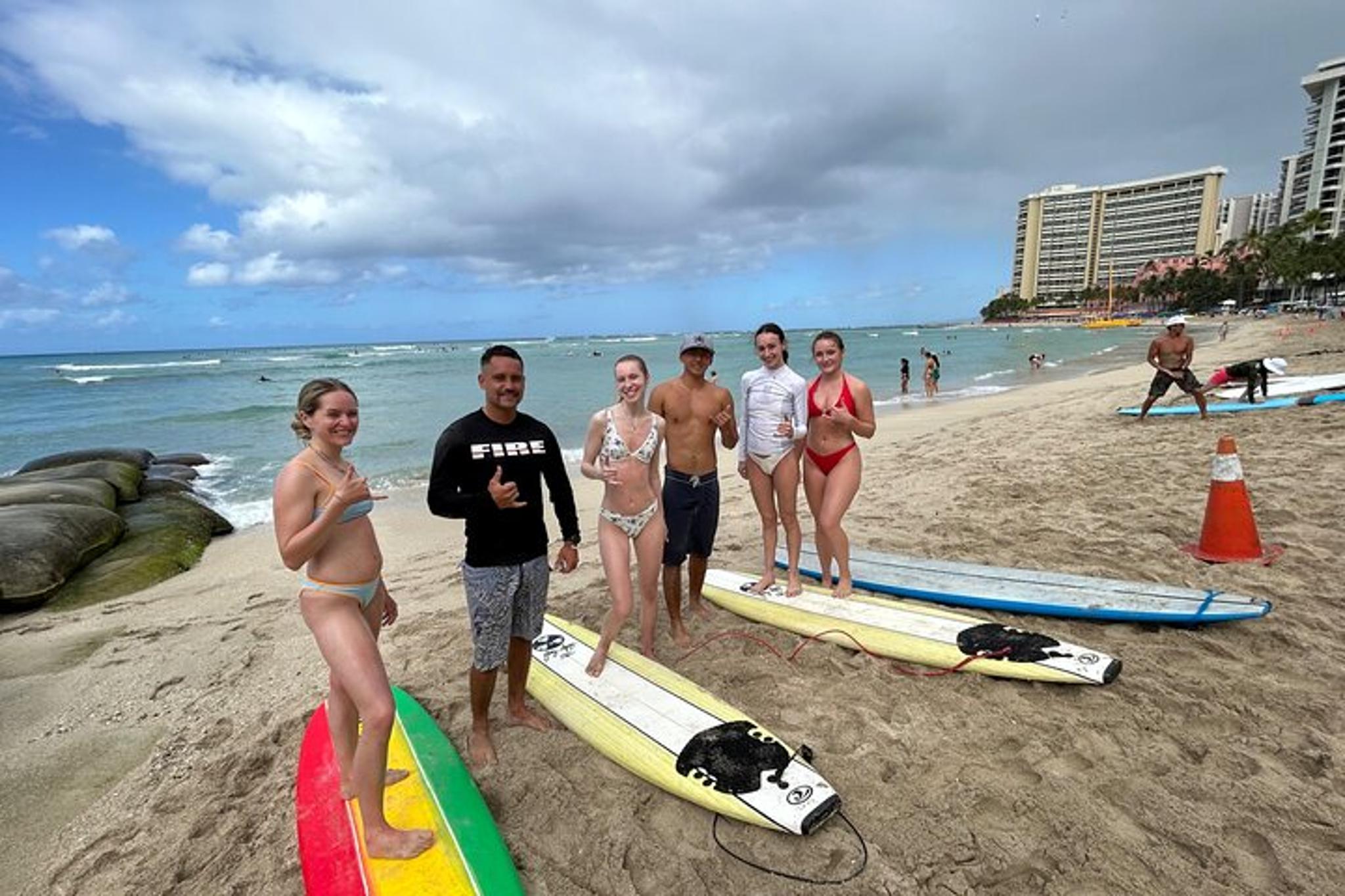 Waikiki Surfing Lessons with Local Firefighters - Image 2