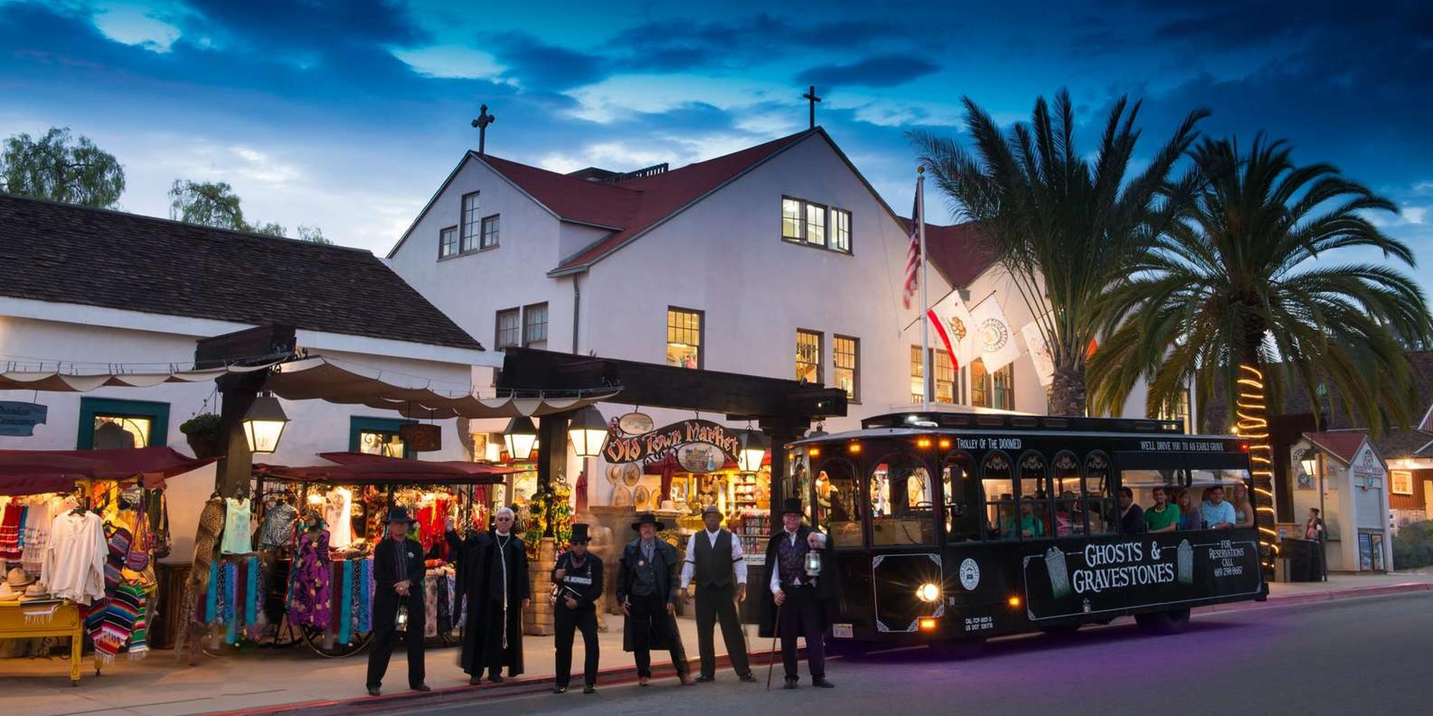 San Diego Ghosts and Gravestones Trolley Tour