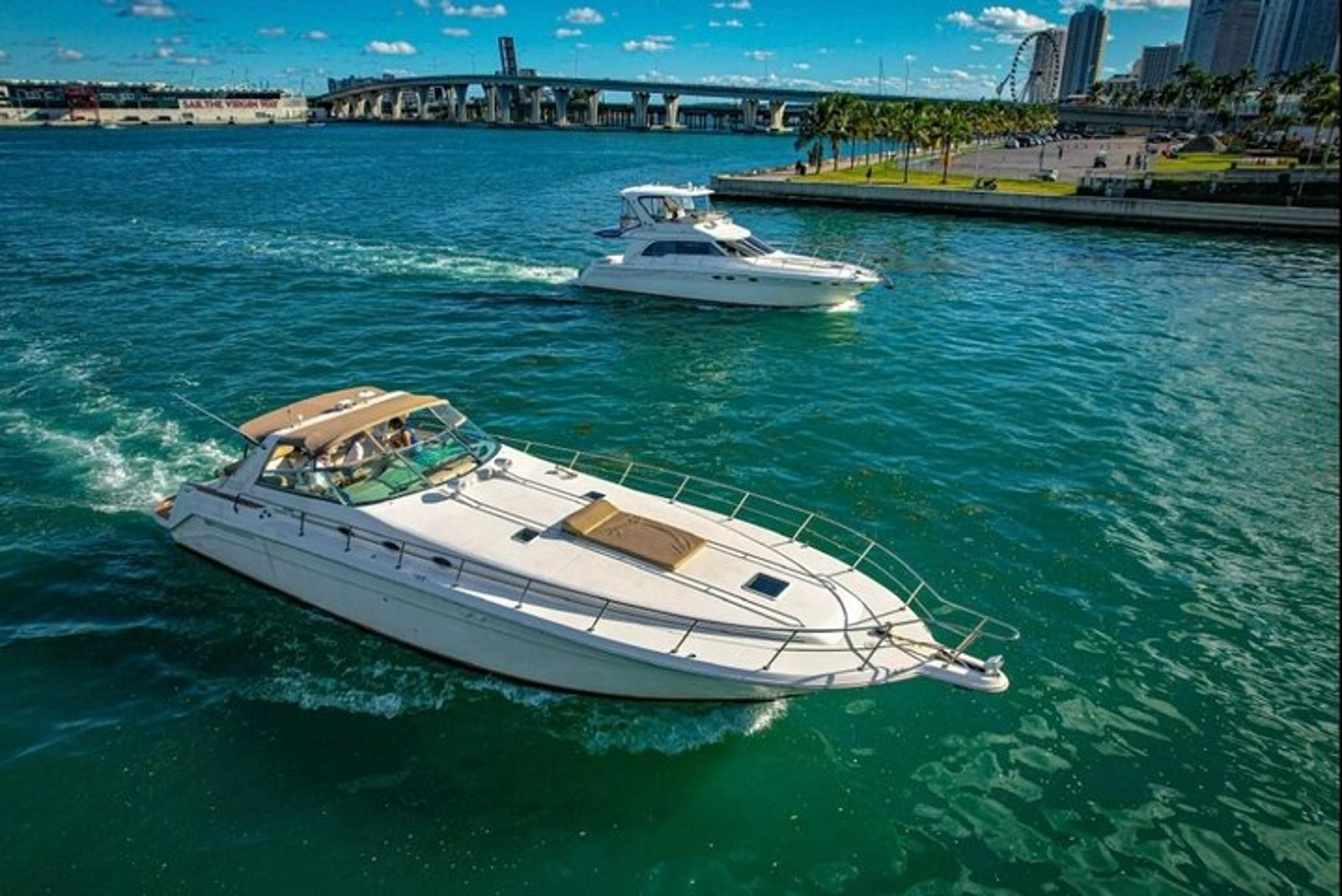Miami Yacht Rental with Captain 4 hr