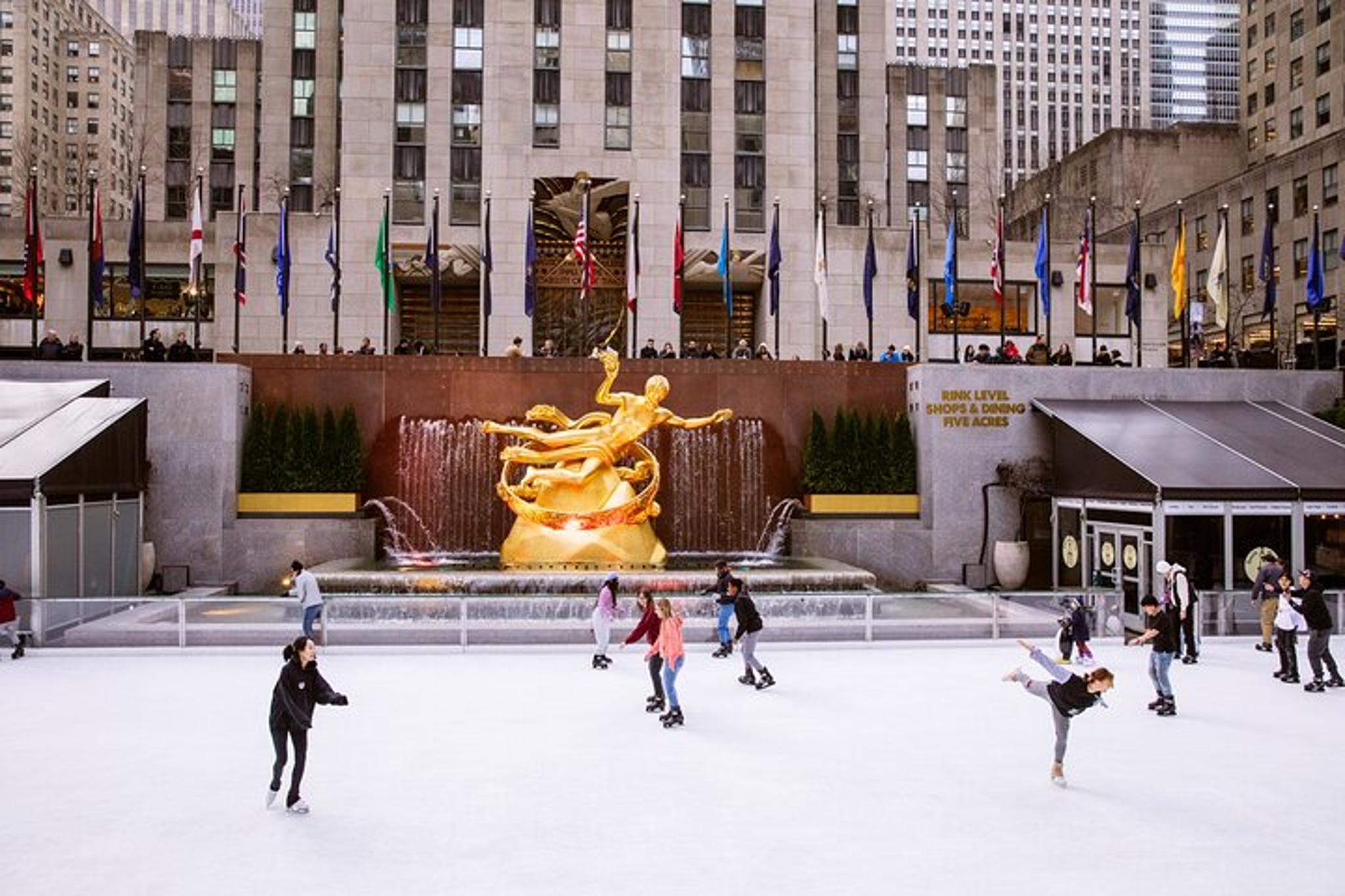 New York Ice Skating at Rockefeller Center