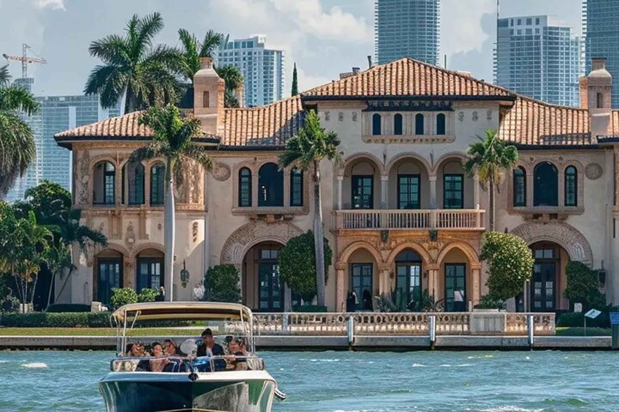 Miami Boat Tour Celebrity Homes & Mansions 90 min