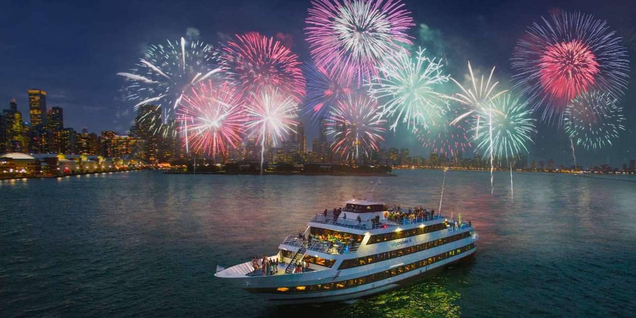 Chicago Lake Michigan Fireworks Dinner Cruise