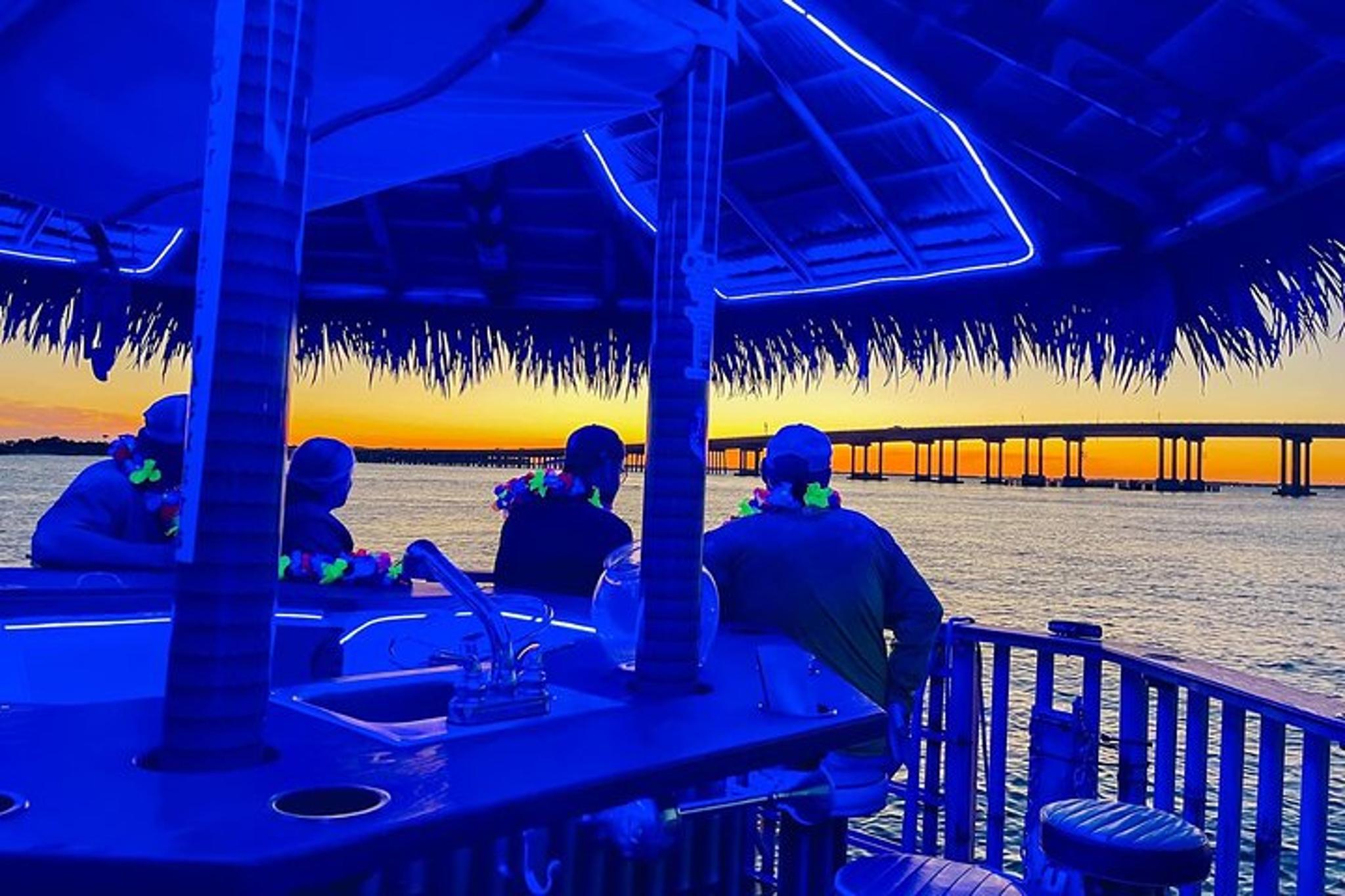 Destin Tiki Boat Tour at Sunset 1.5 hr