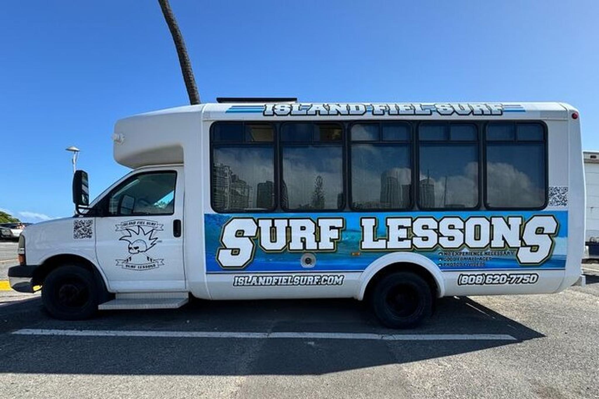 Honolulu Surf Lessons with Social Media Package 1 hr - Image 1