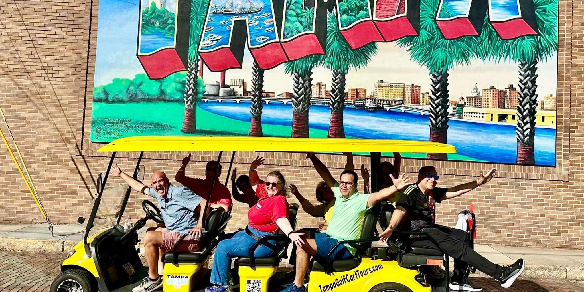 Tampa City Tour in Electric Golf Cart