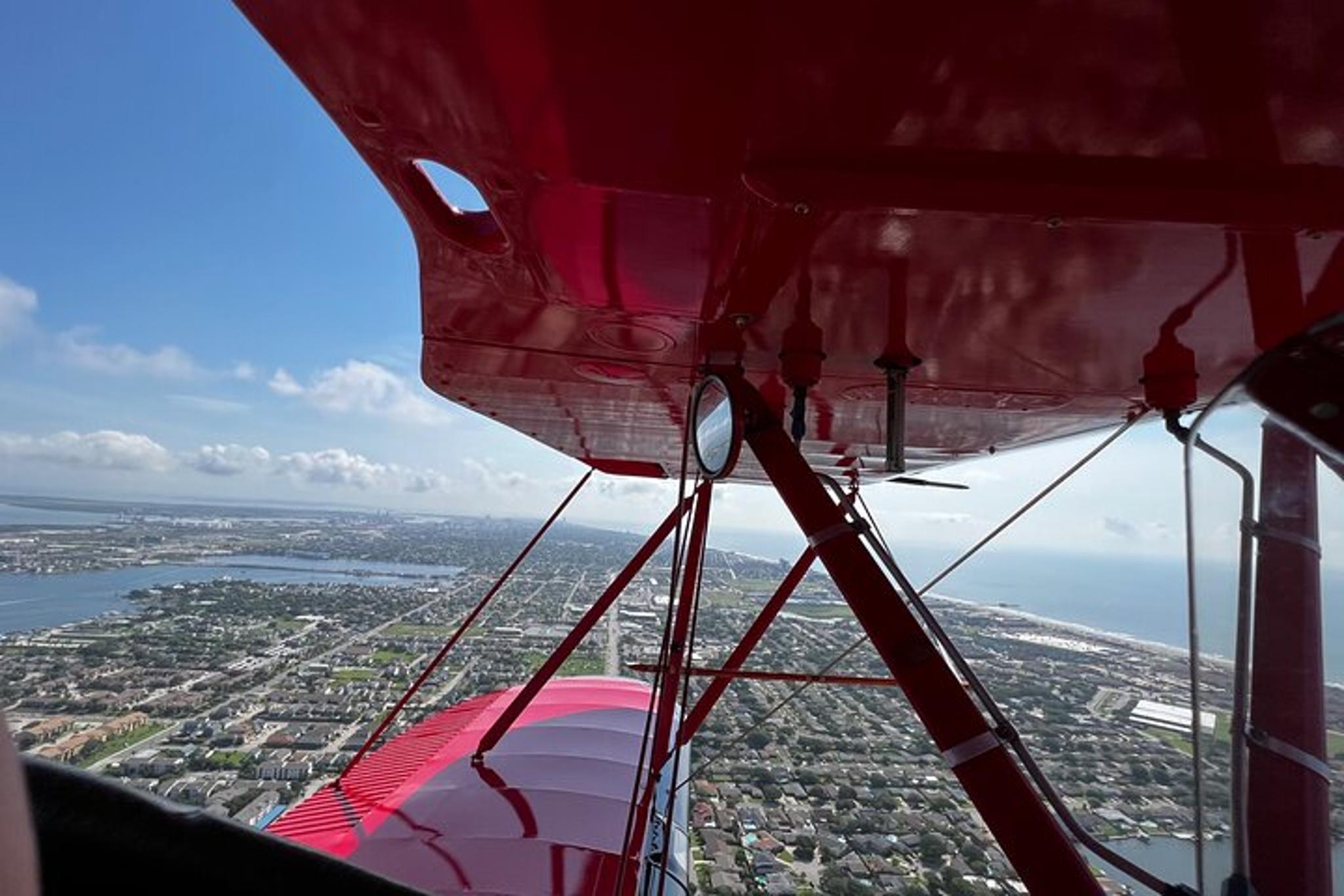 Galveston Open Cockpit Biplane Ride - Image 6
