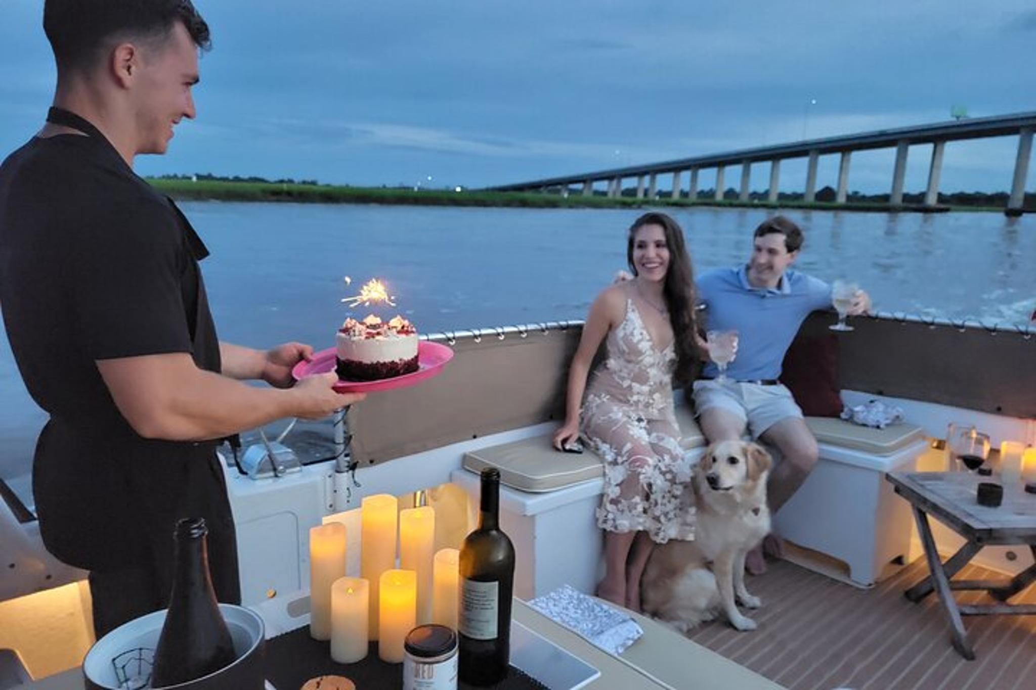 Charleston Harbor Yacht Tour at Sunset