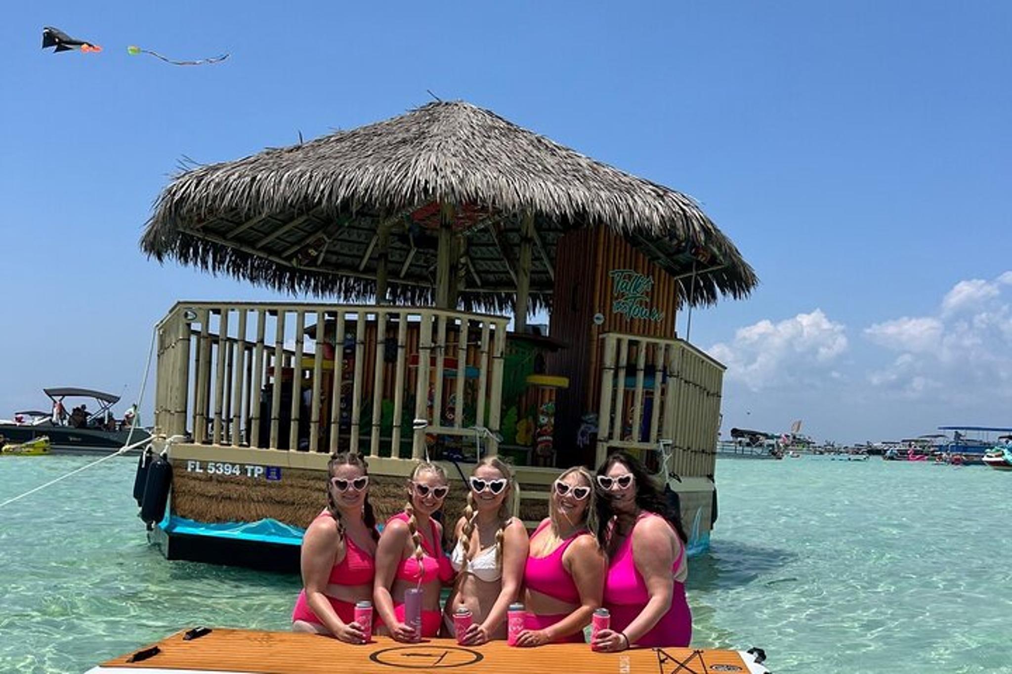 Destin Tiki Boat Tour to Crab Island 6 hr