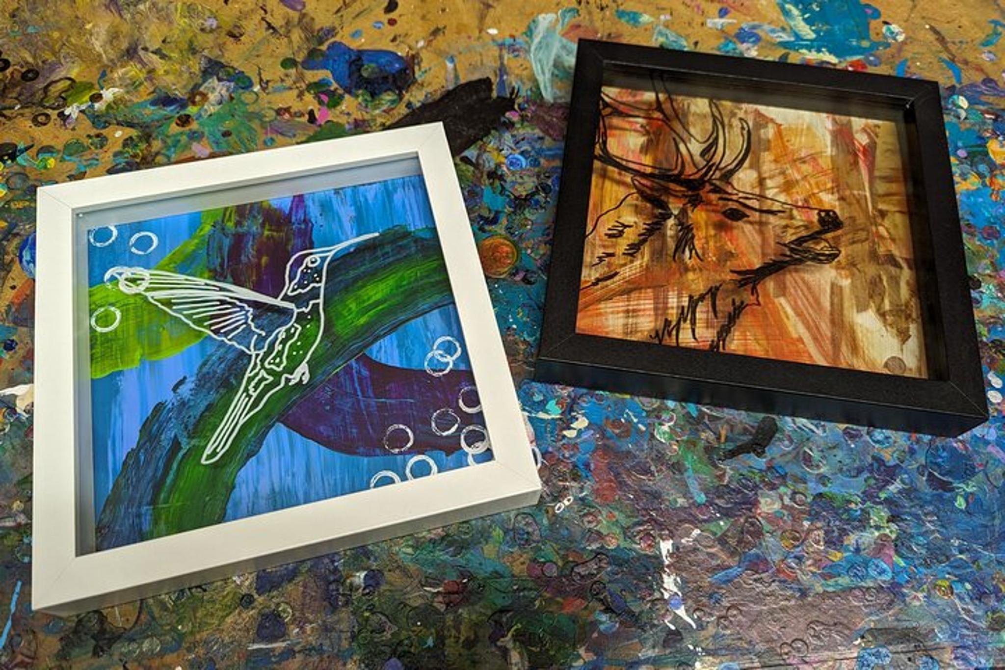 Estes Park Wildlife Shadow Box Art Class - Image 5