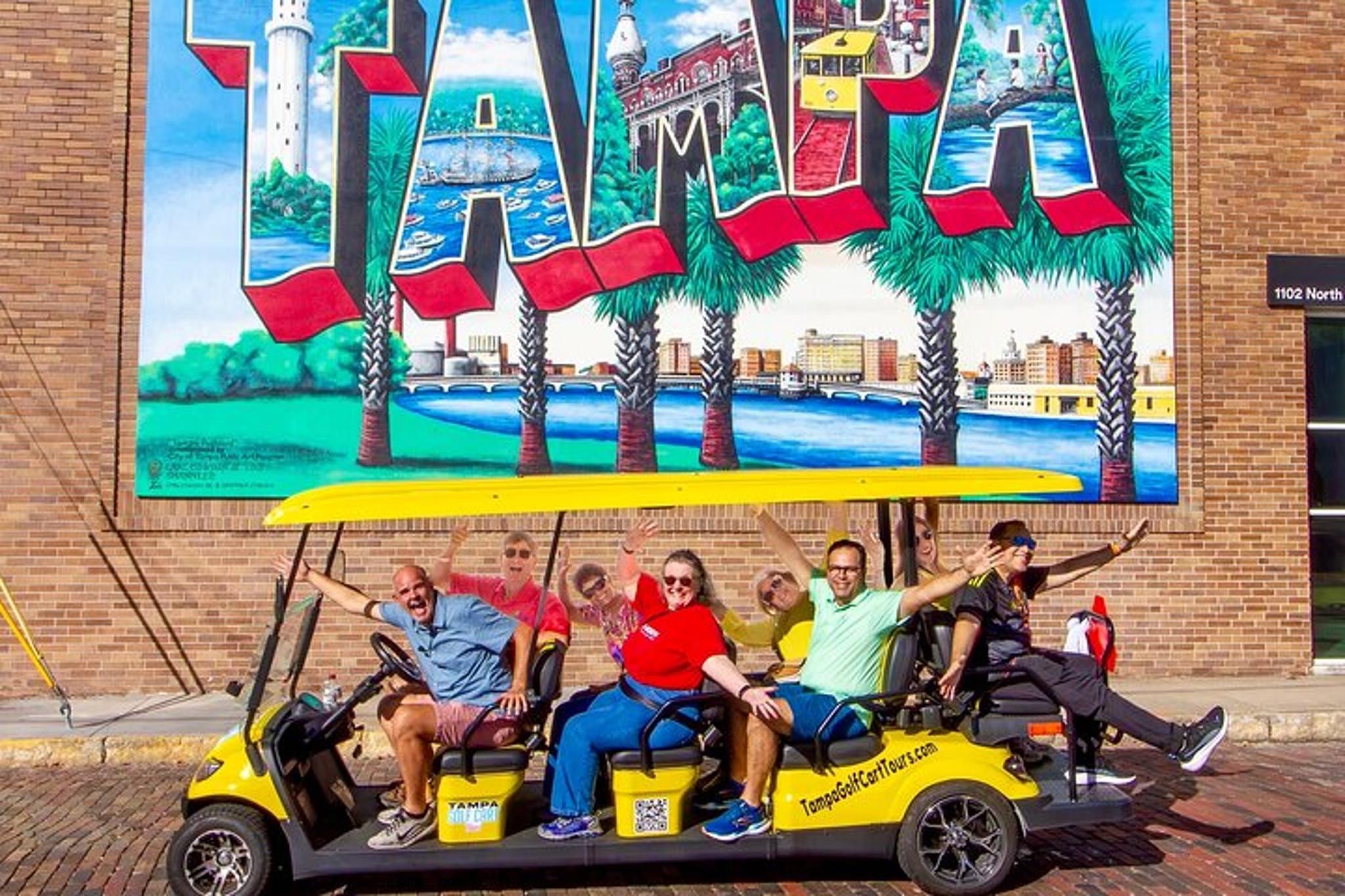 Tampa Sightseeing Tour in a Golf Cart