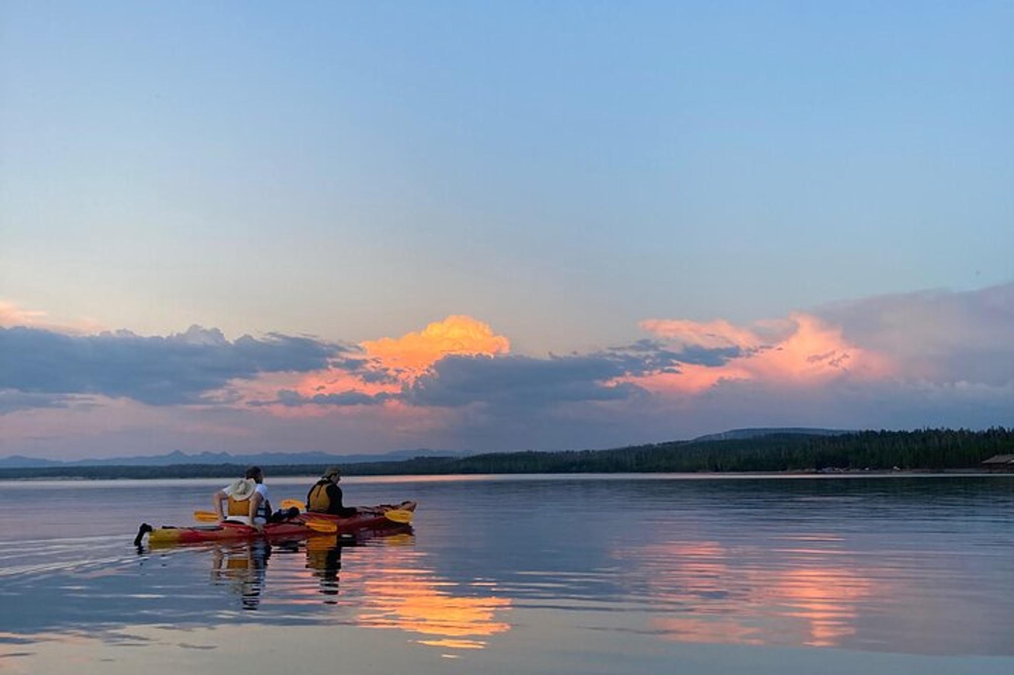 Yellowstone Lake Kayak Tour at Twilight - Image 3