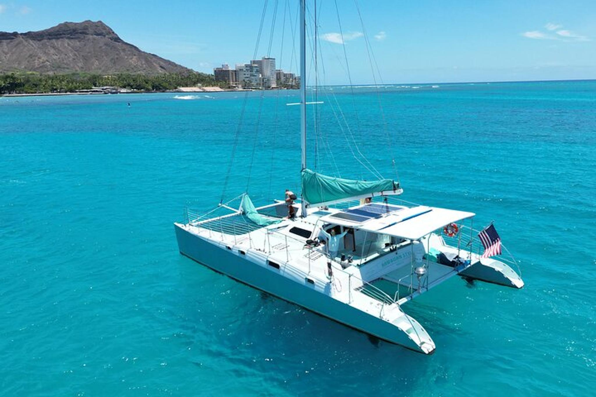 Waikiki Catamaran Charter for 7-12 Guests 2 hr