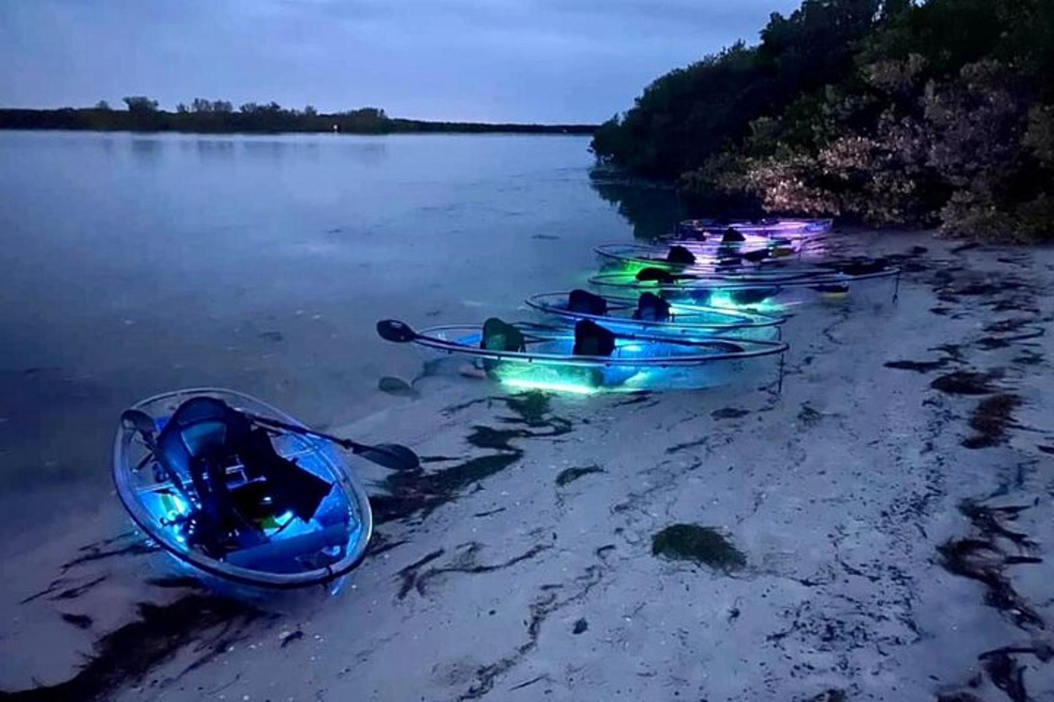 Shell Key Clear Kayak Sunset and Glow Tour