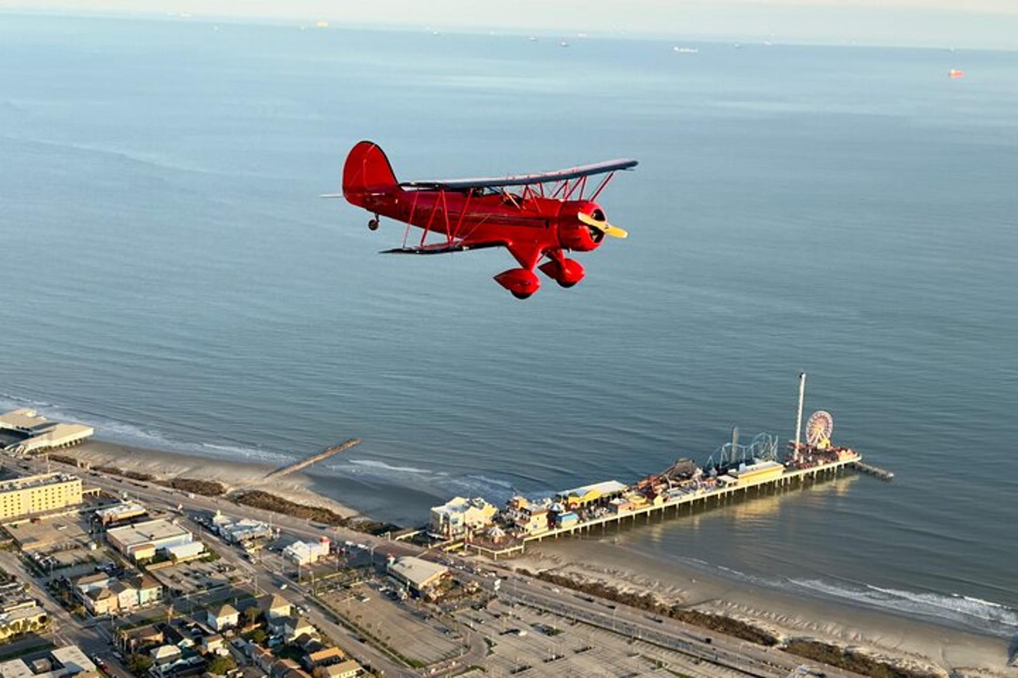 Galveston Open Cockpit Biplane Ride - Image 2