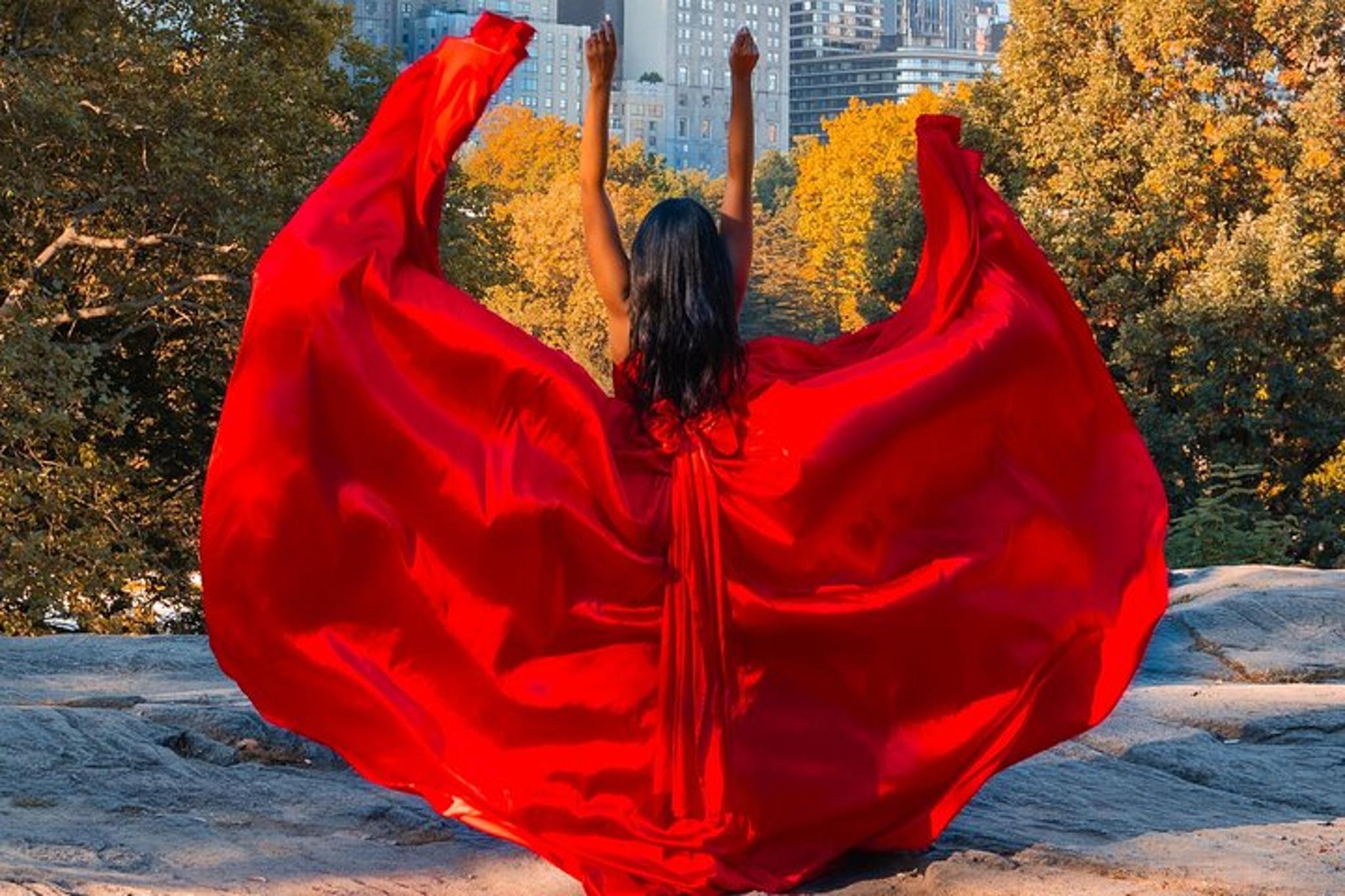 New York Flying-Dress Photoshoot