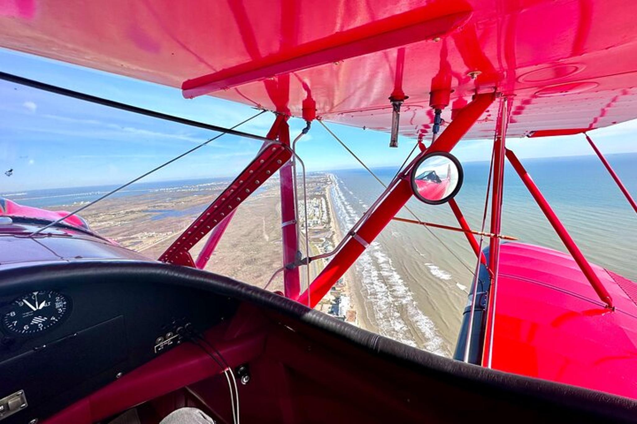 Galveston Biplane Ride Over Bolivar Lighthouse - Image 3