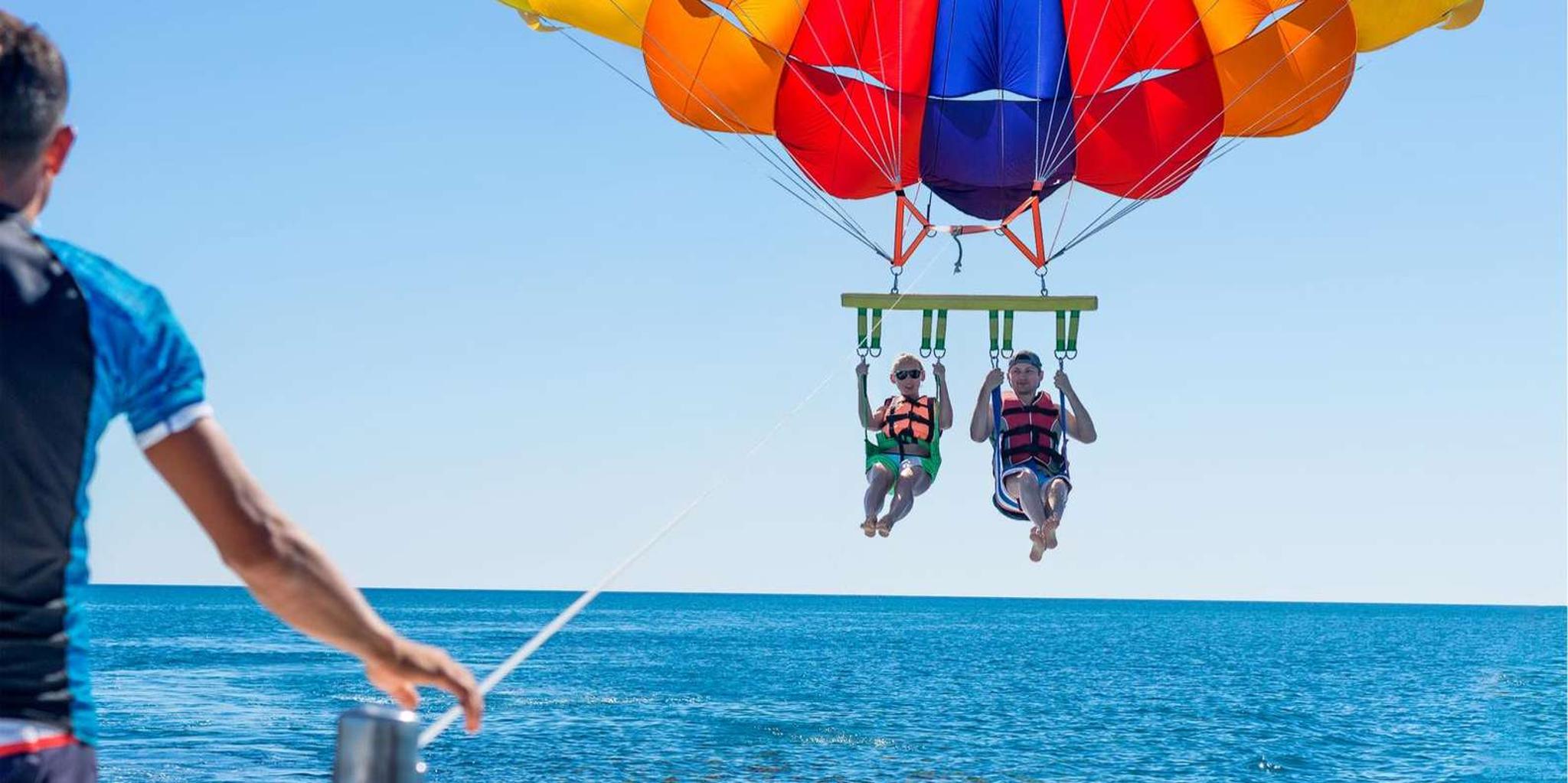 Destin Parasailing Flight Above the Gulf